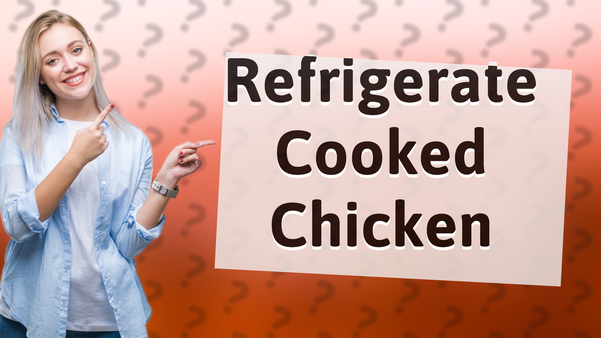 Refrigerate Cooked Chicken