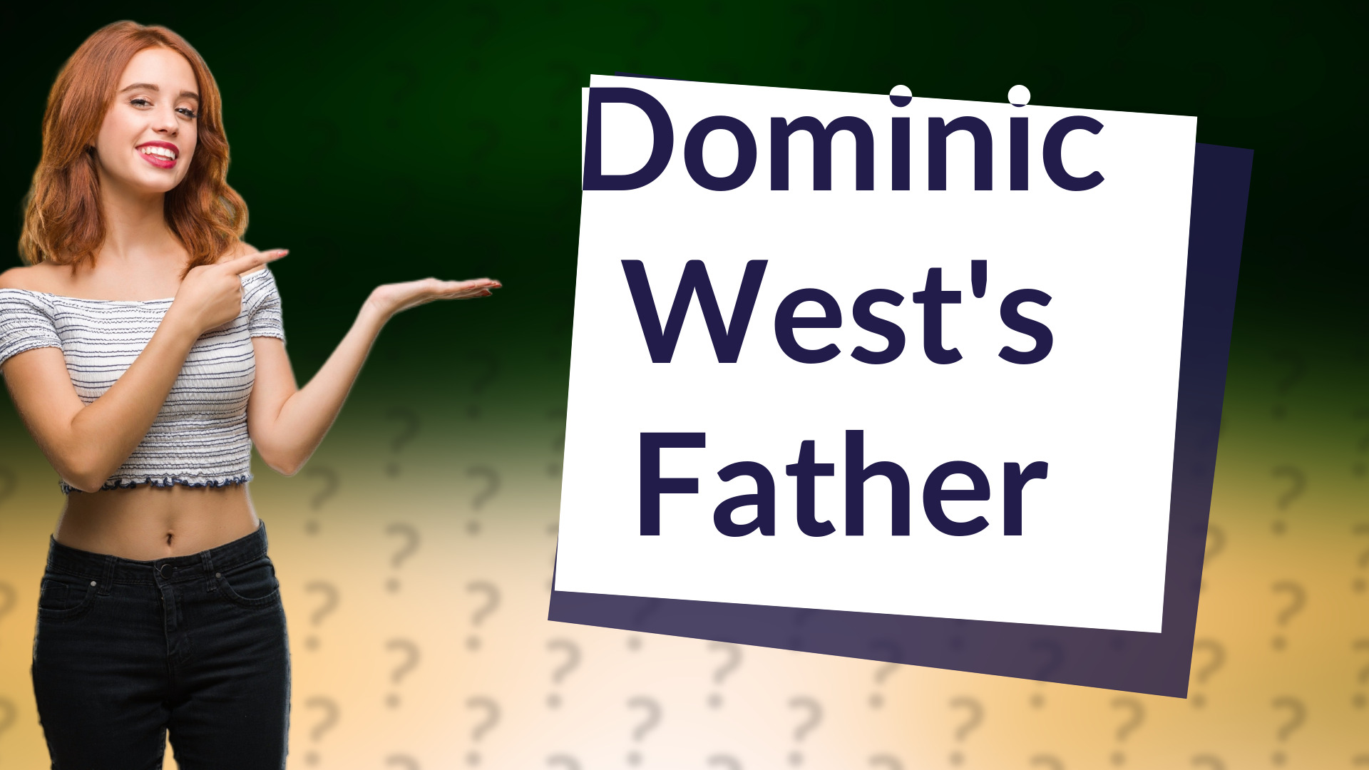 Dominic West's Father