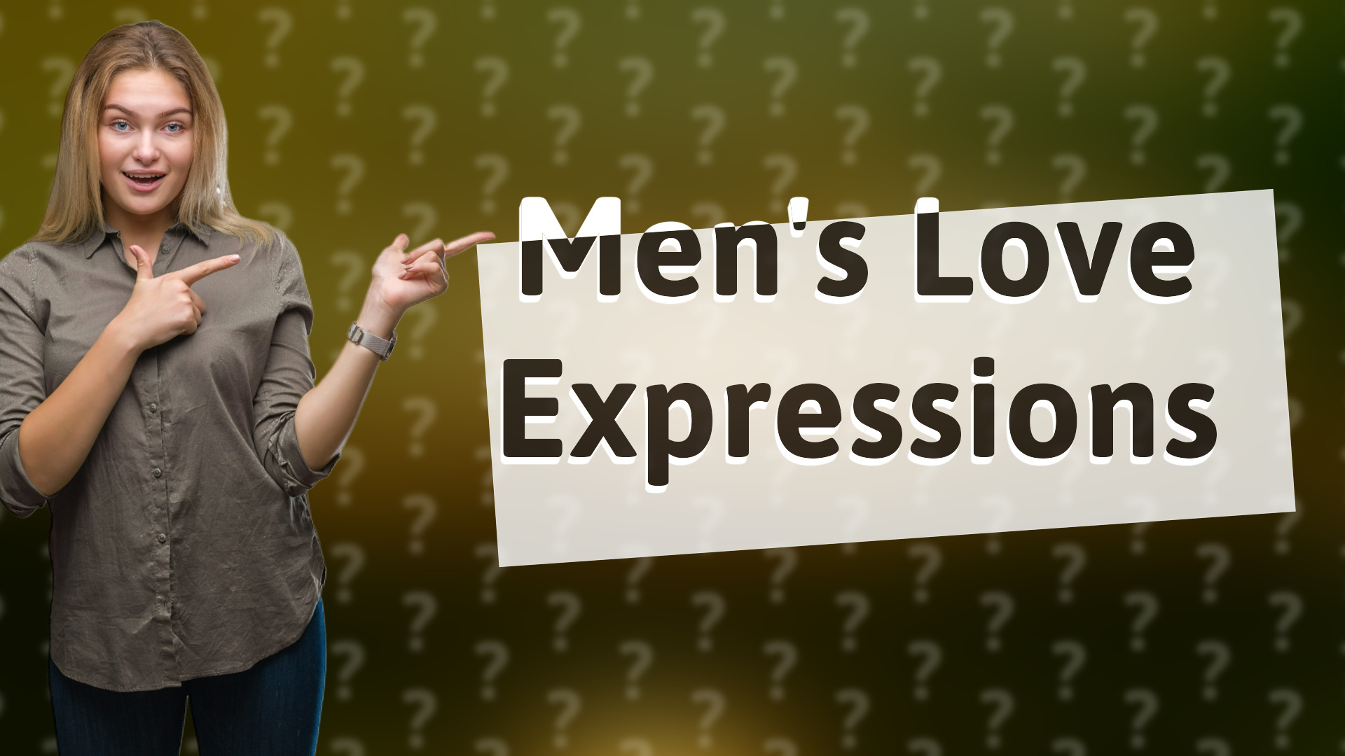 Men's Love Expressions