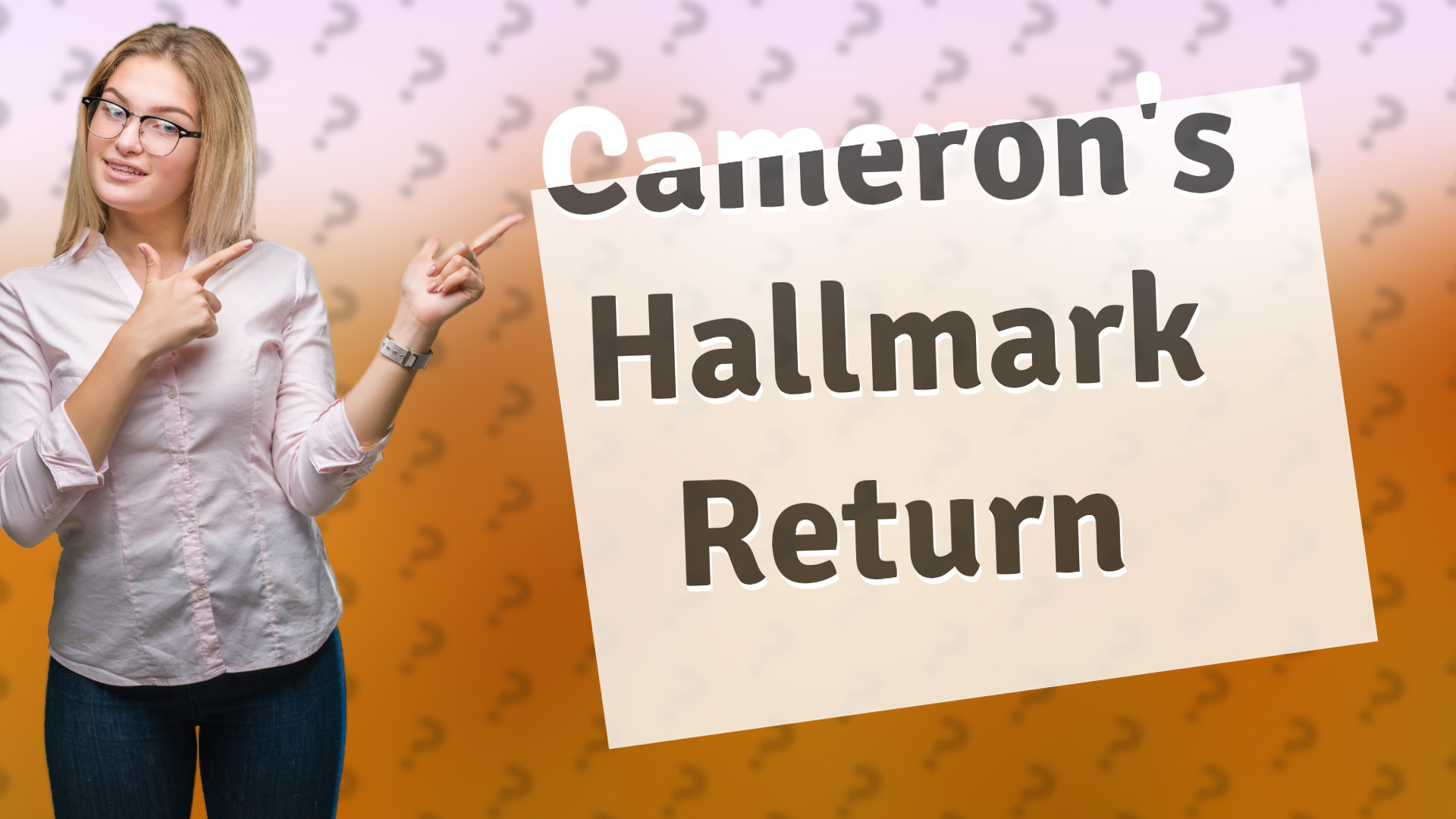 Cameron's Hallmark Return
