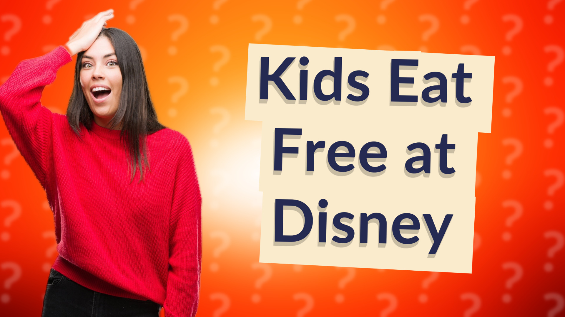 Kids Eat Free at Disney
