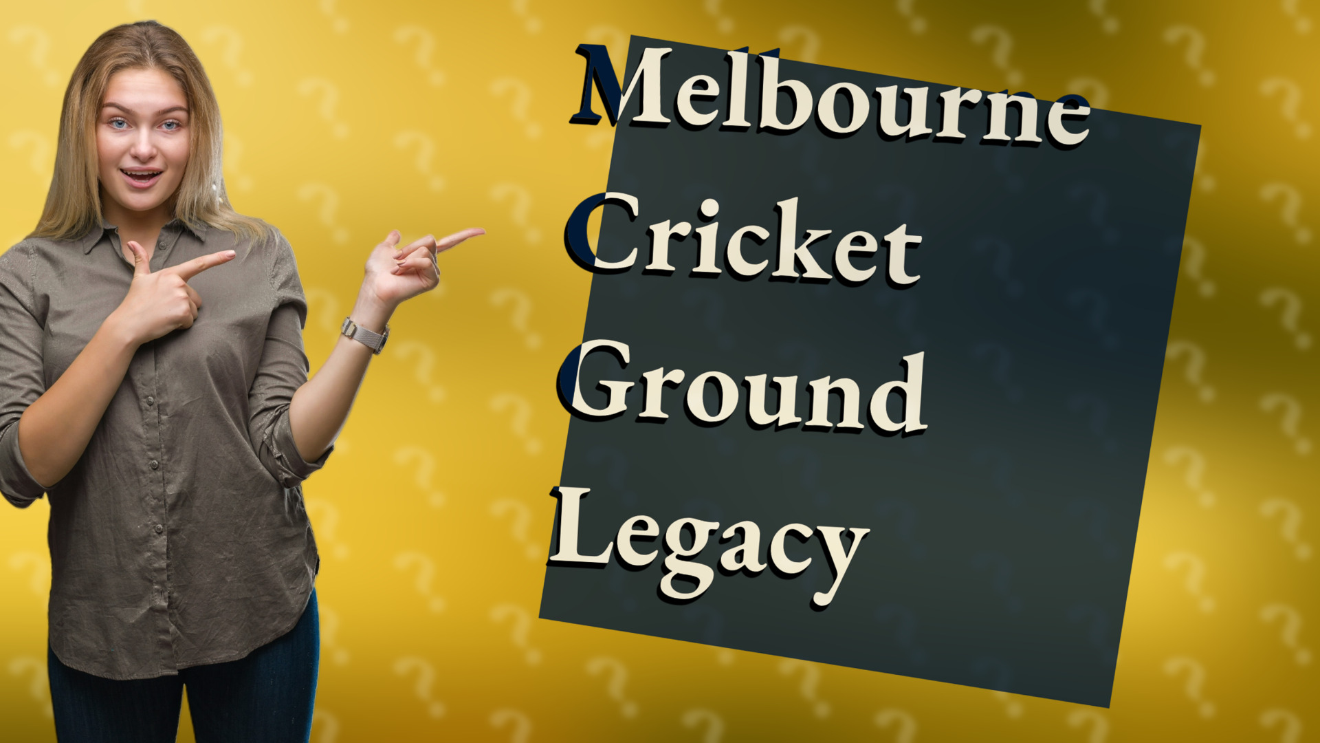 Melbourne Cricket Ground Legacy