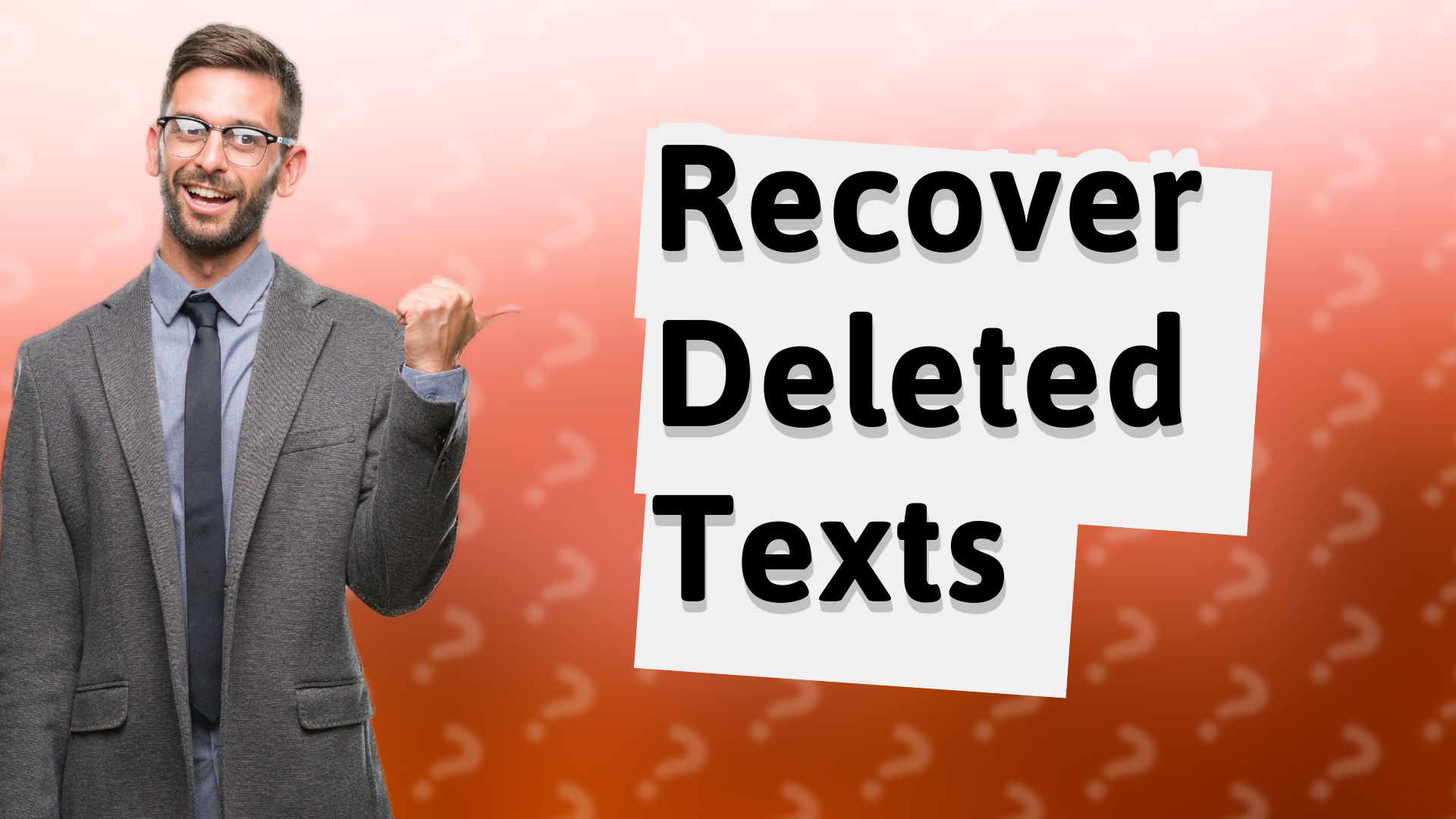 Recover Deleted Texts