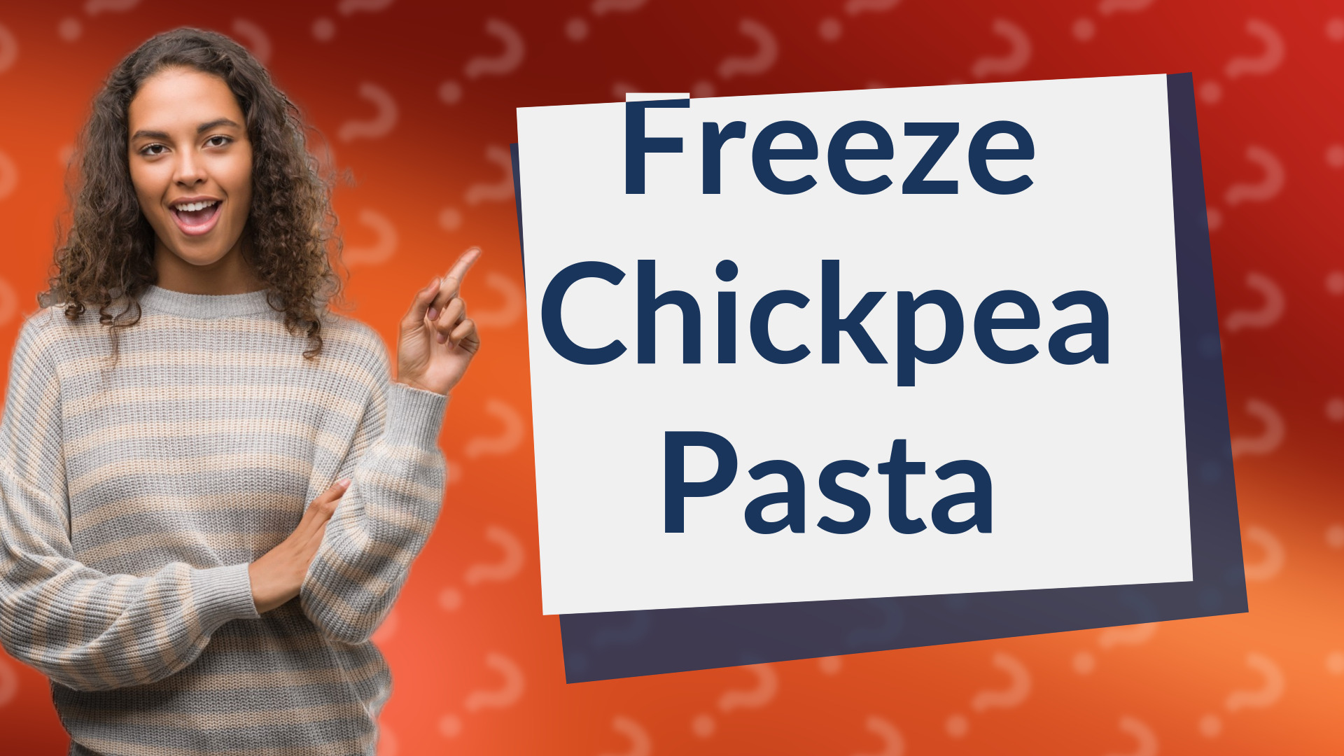 Freeze Chickpea Pasta
