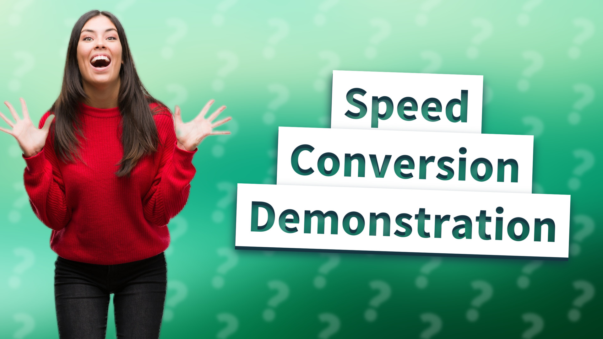 Speed Conversion Demonstration