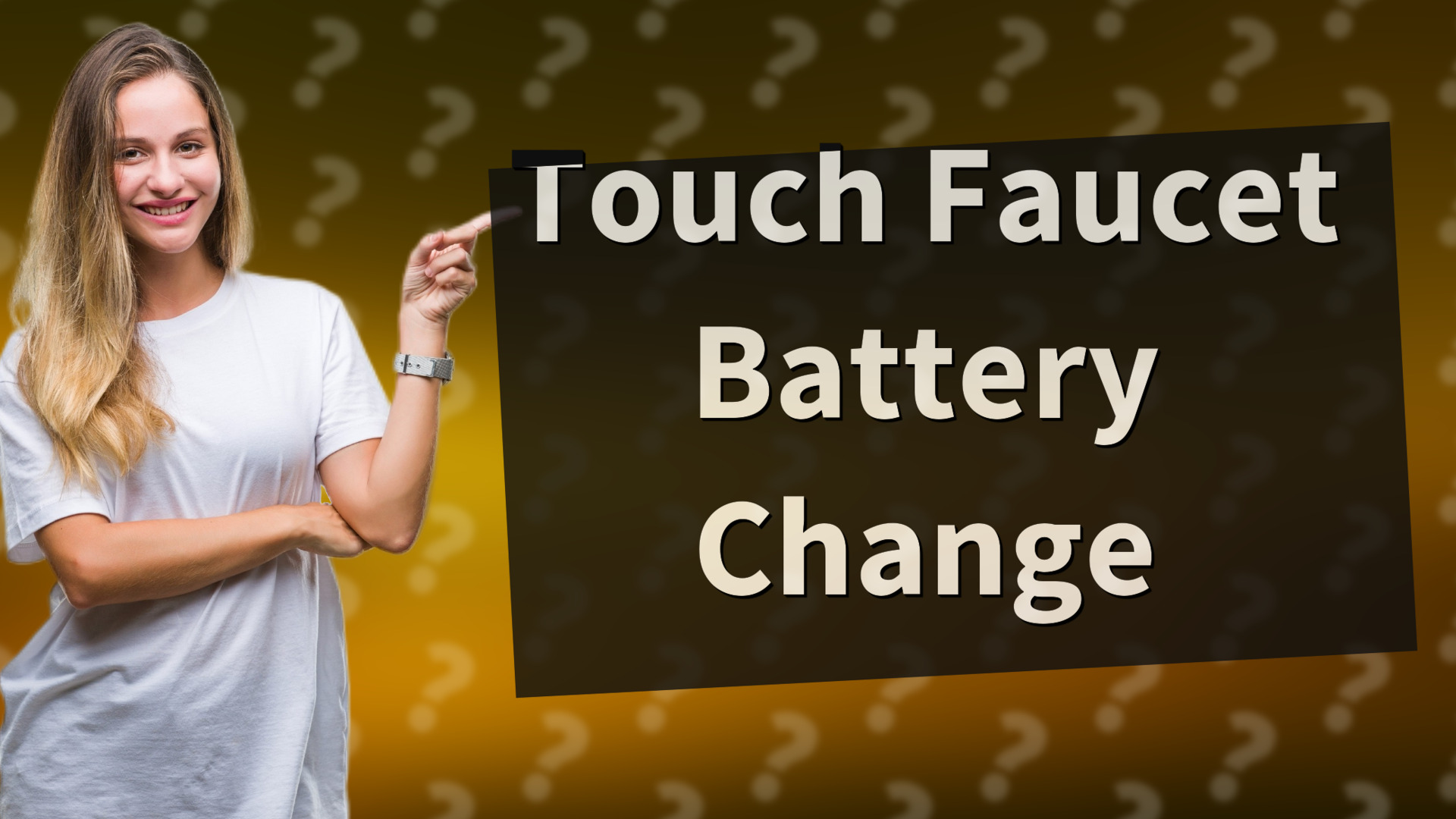 Touch Faucet Battery Change