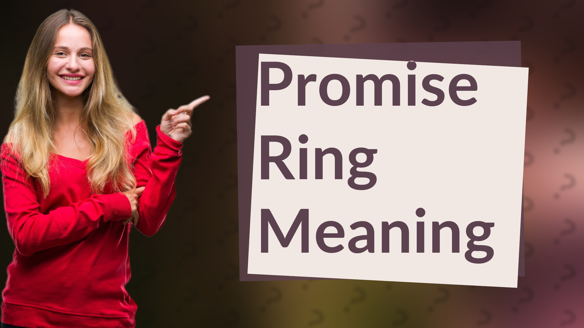 Promise Ring Meaning