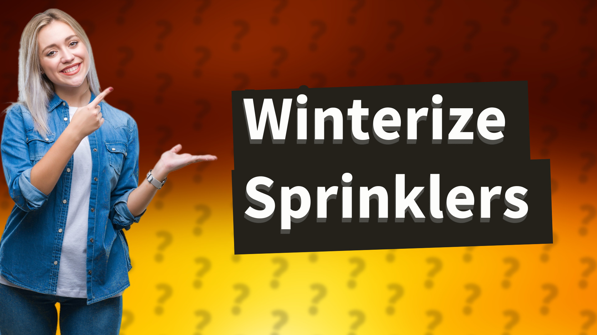 Winterize Sprinklers