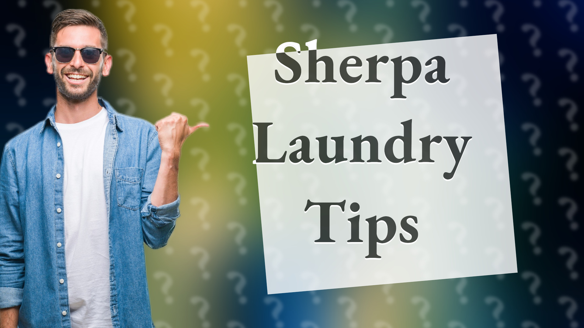 Sherpa Laundry Tips