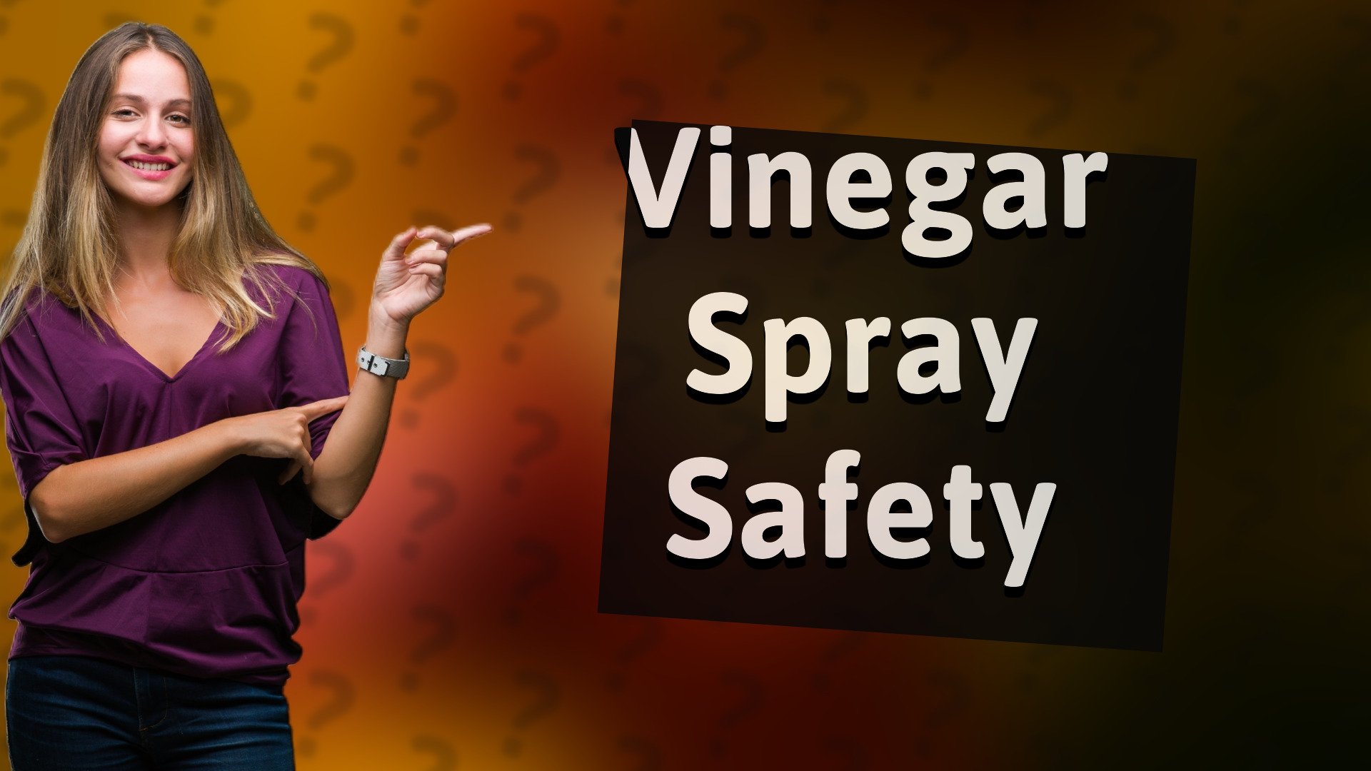 Vinegar Spray Safety
