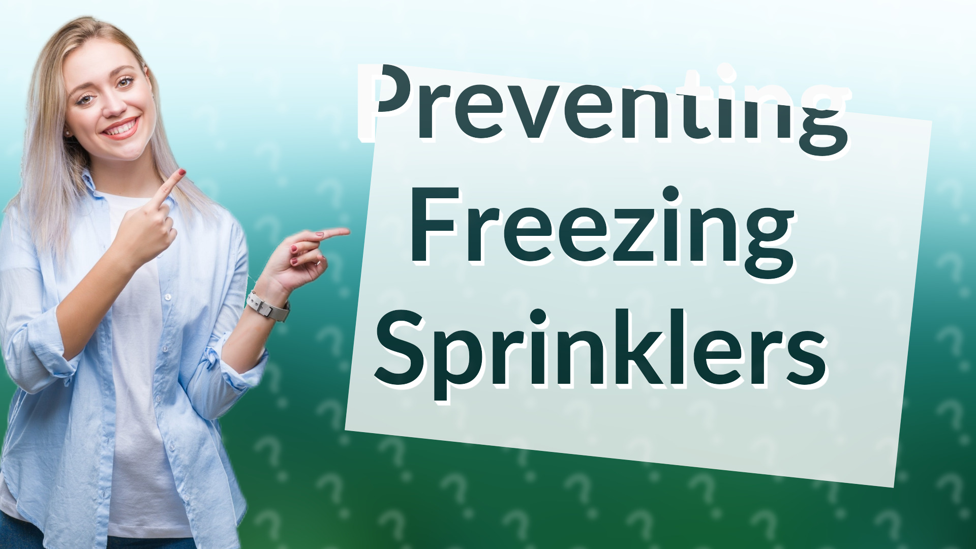 Preventing Freezing Sprinklers