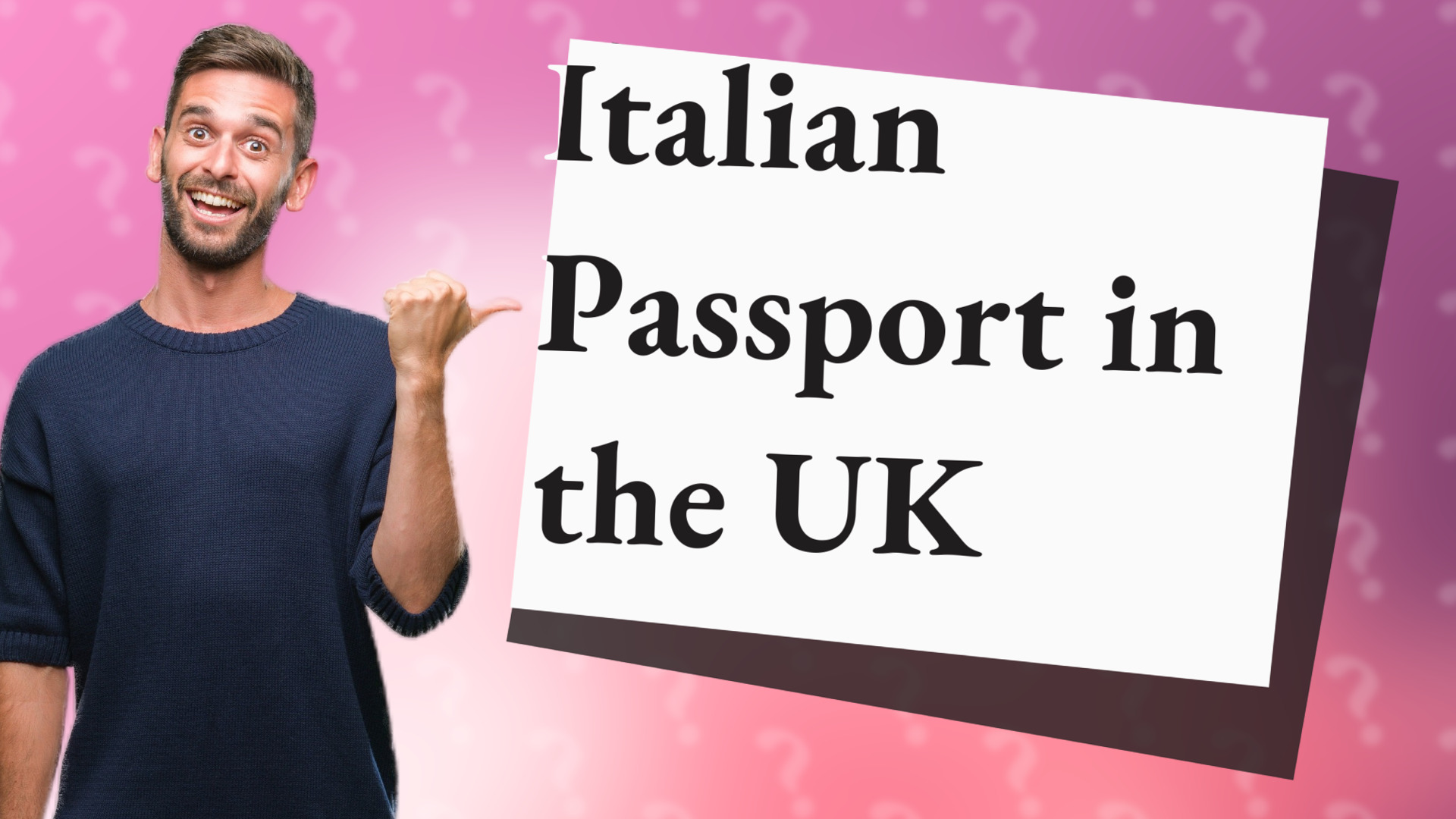 Italian Passport in the UK