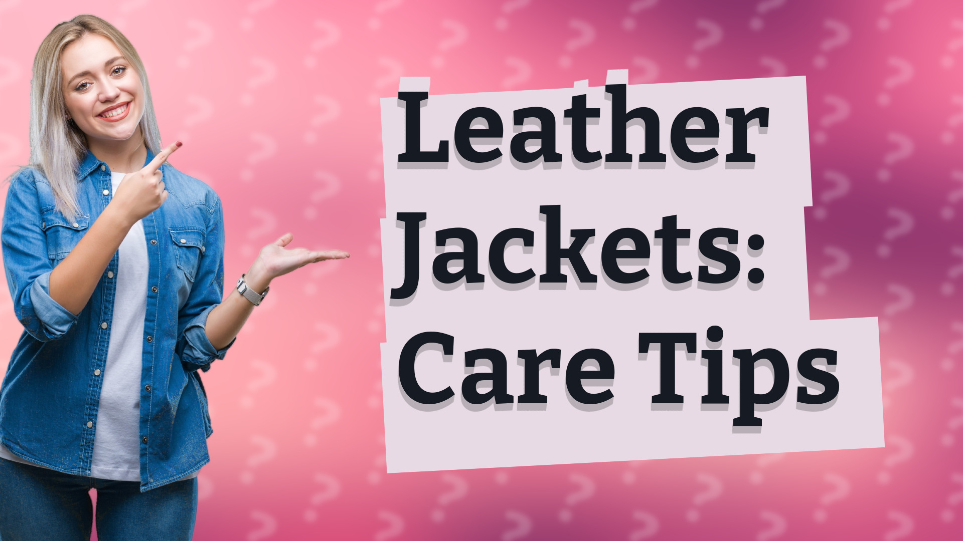 Leather Jackets: Care Tips