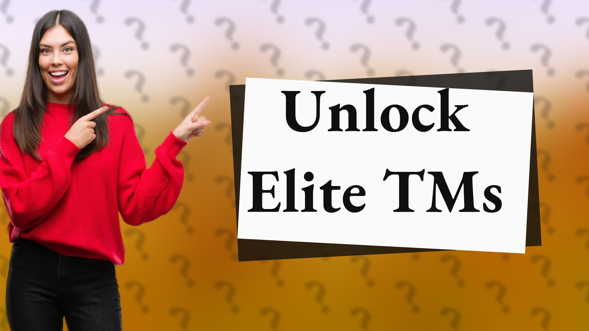 Unlock Elite TMs