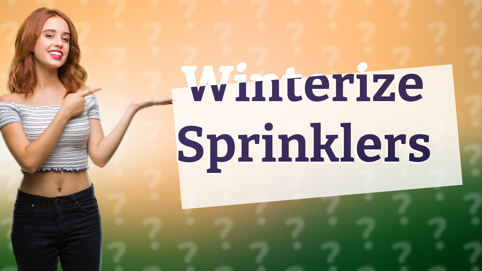 Winterize Sprinklers