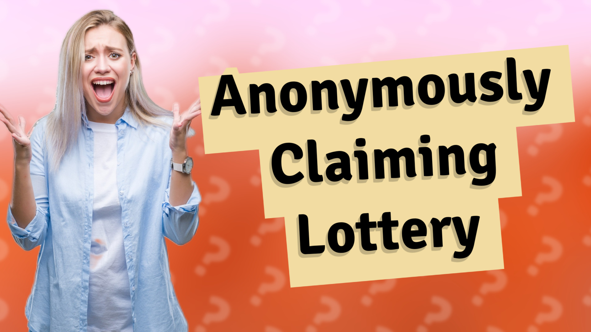 Anonymously Claiming Lottery