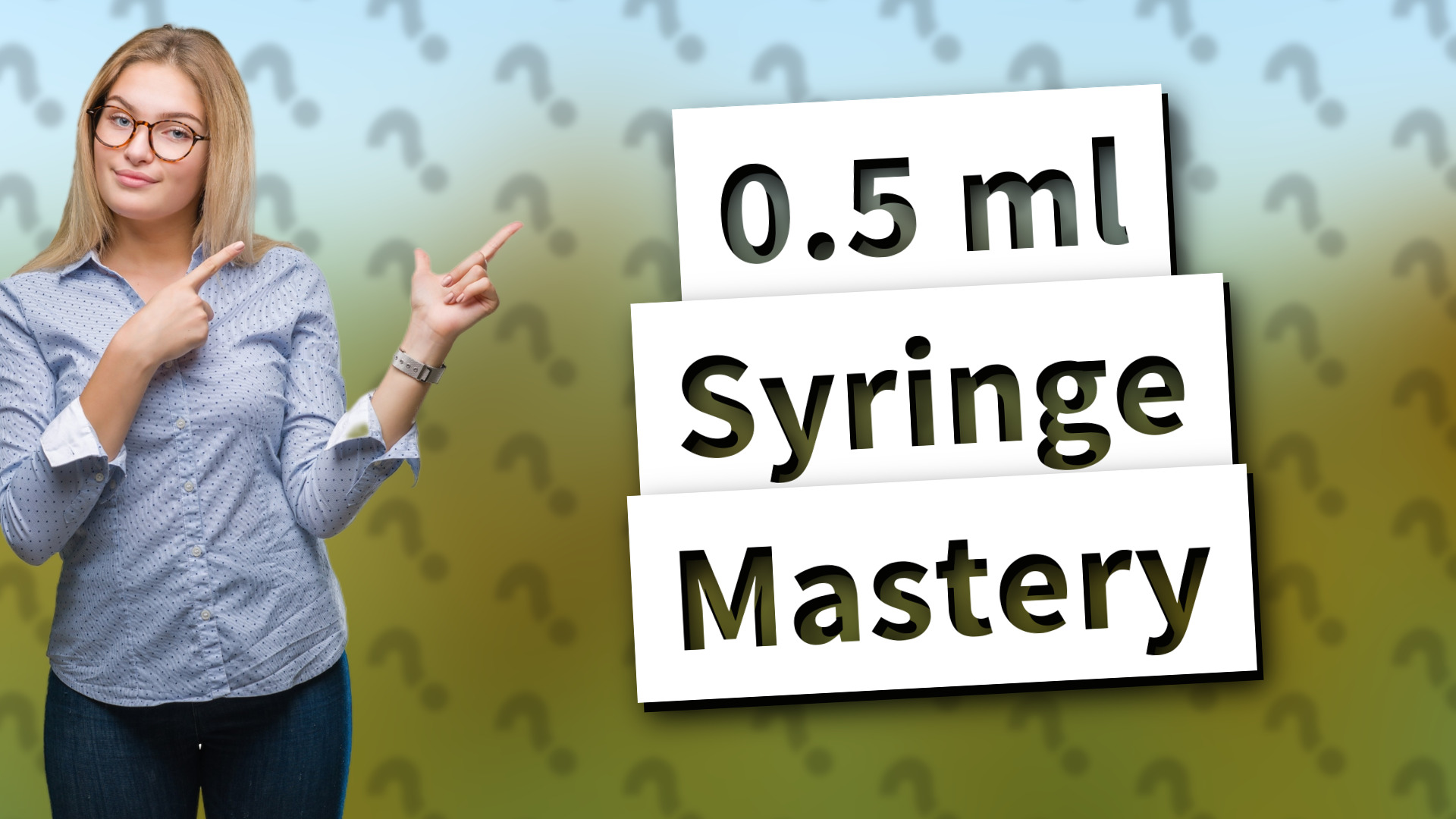 0.5 ml Syringe Mastery