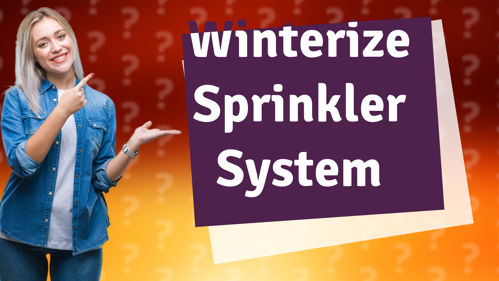 Winterize Sprinkler System