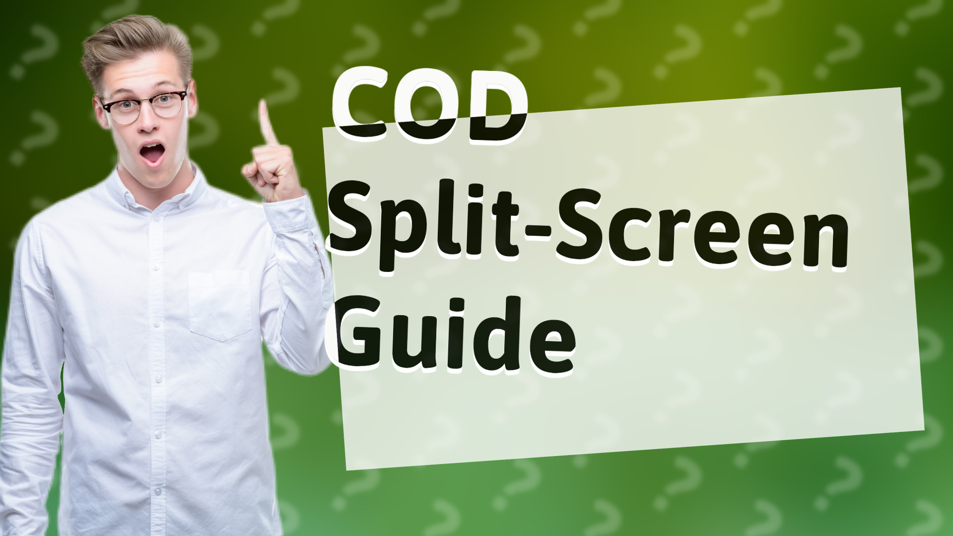 COD Split-Screen Guide