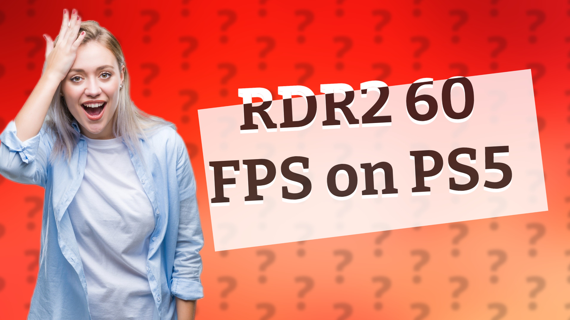 RDR2 60 FPS on PS5