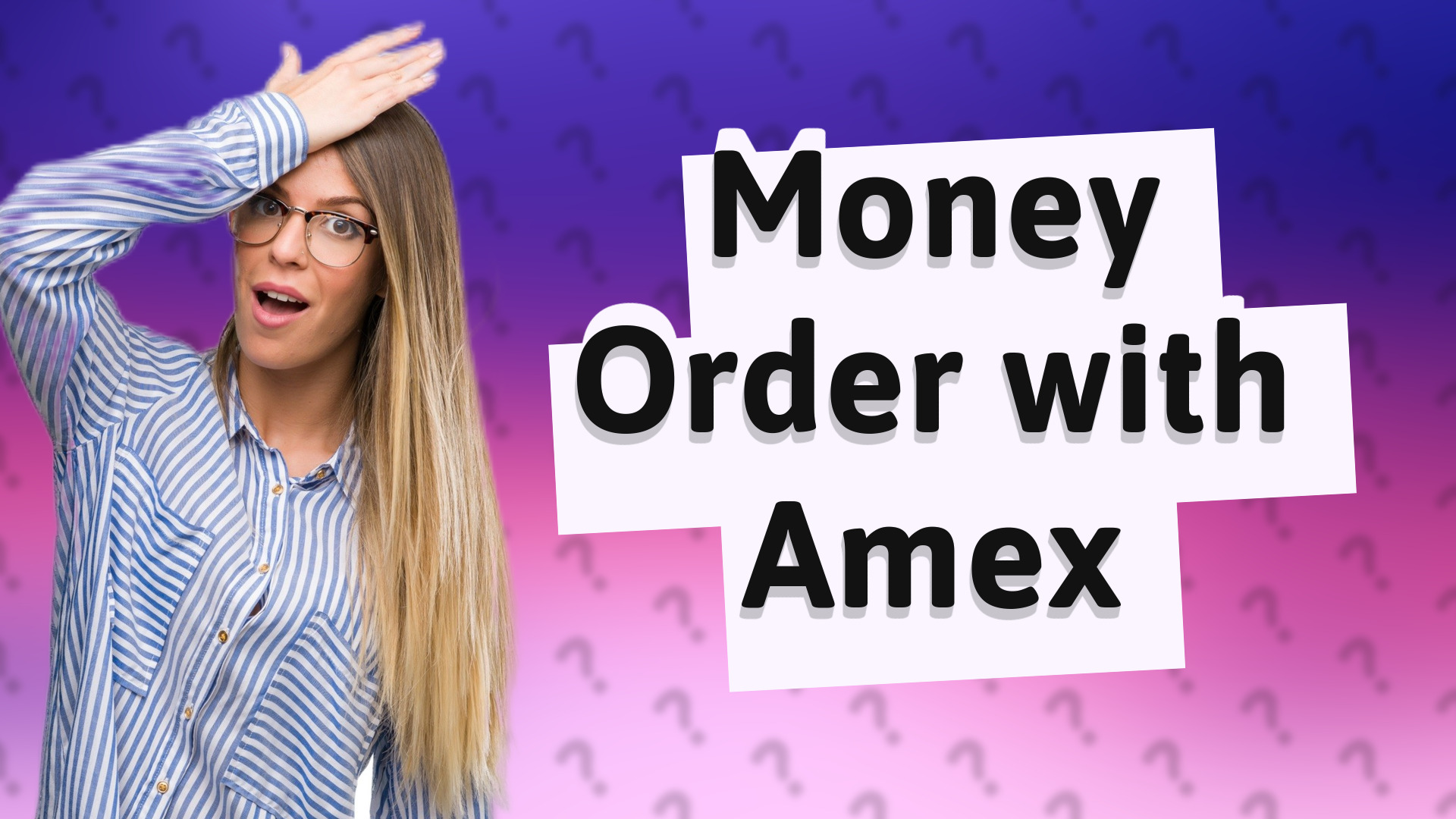 Money Order with Amex