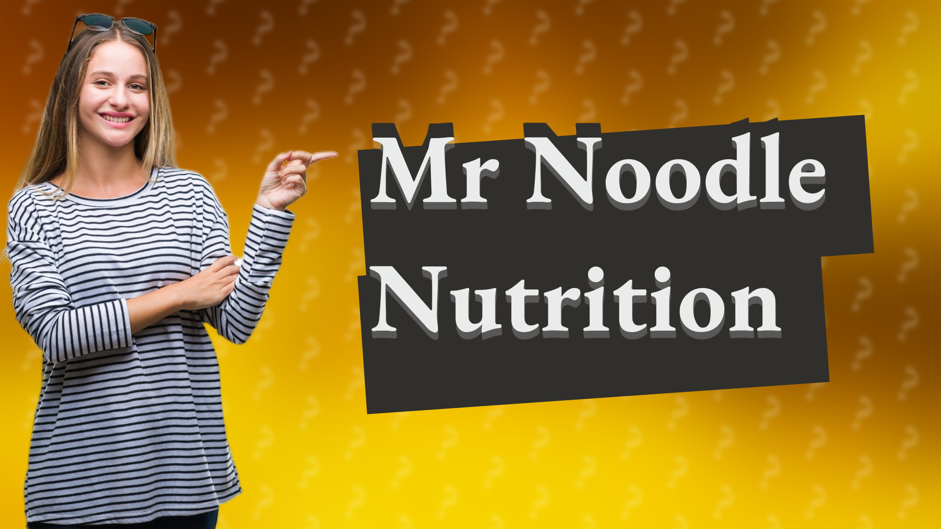 Mr Noodle Nutrition