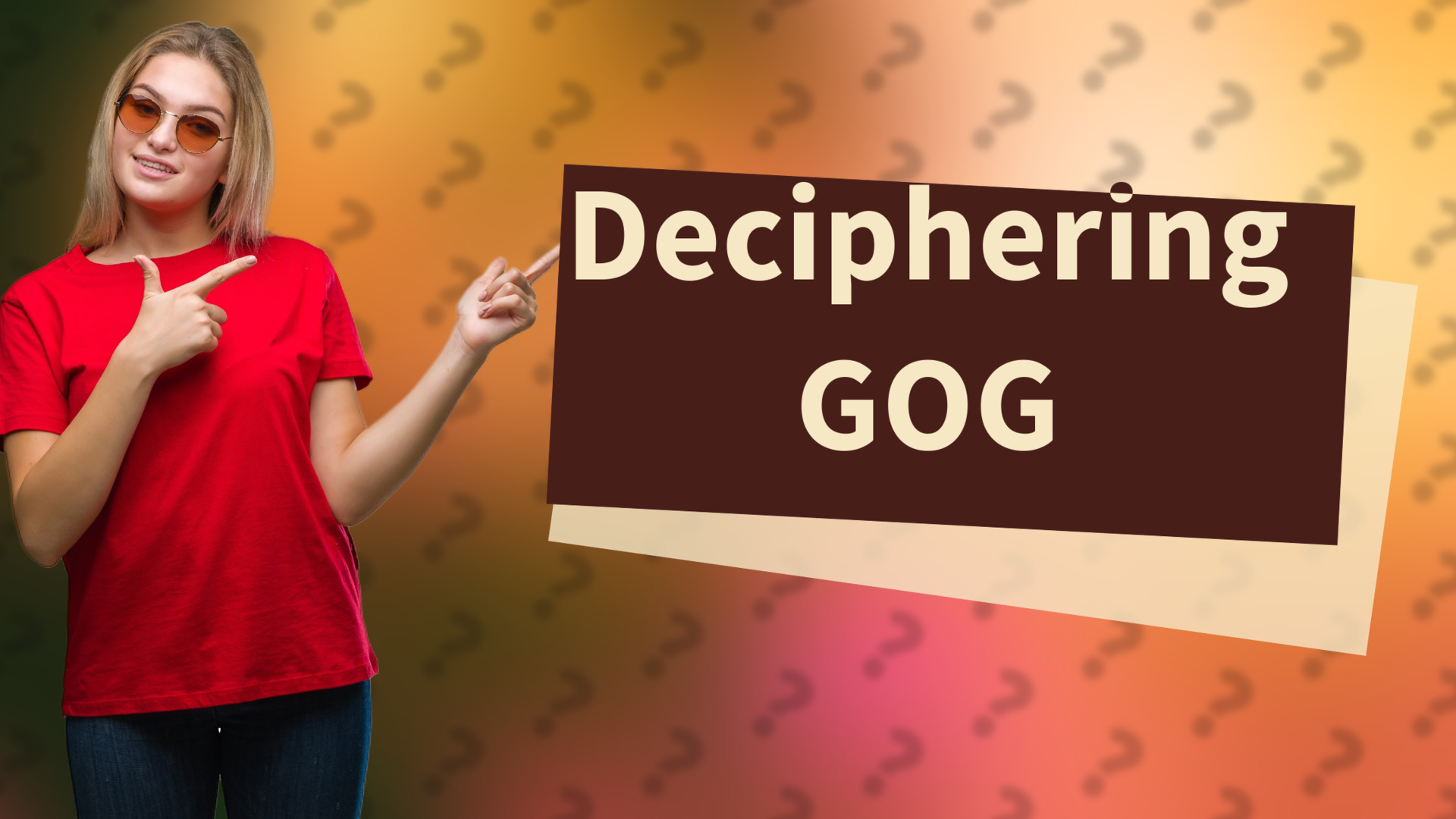 Deciphering GOG