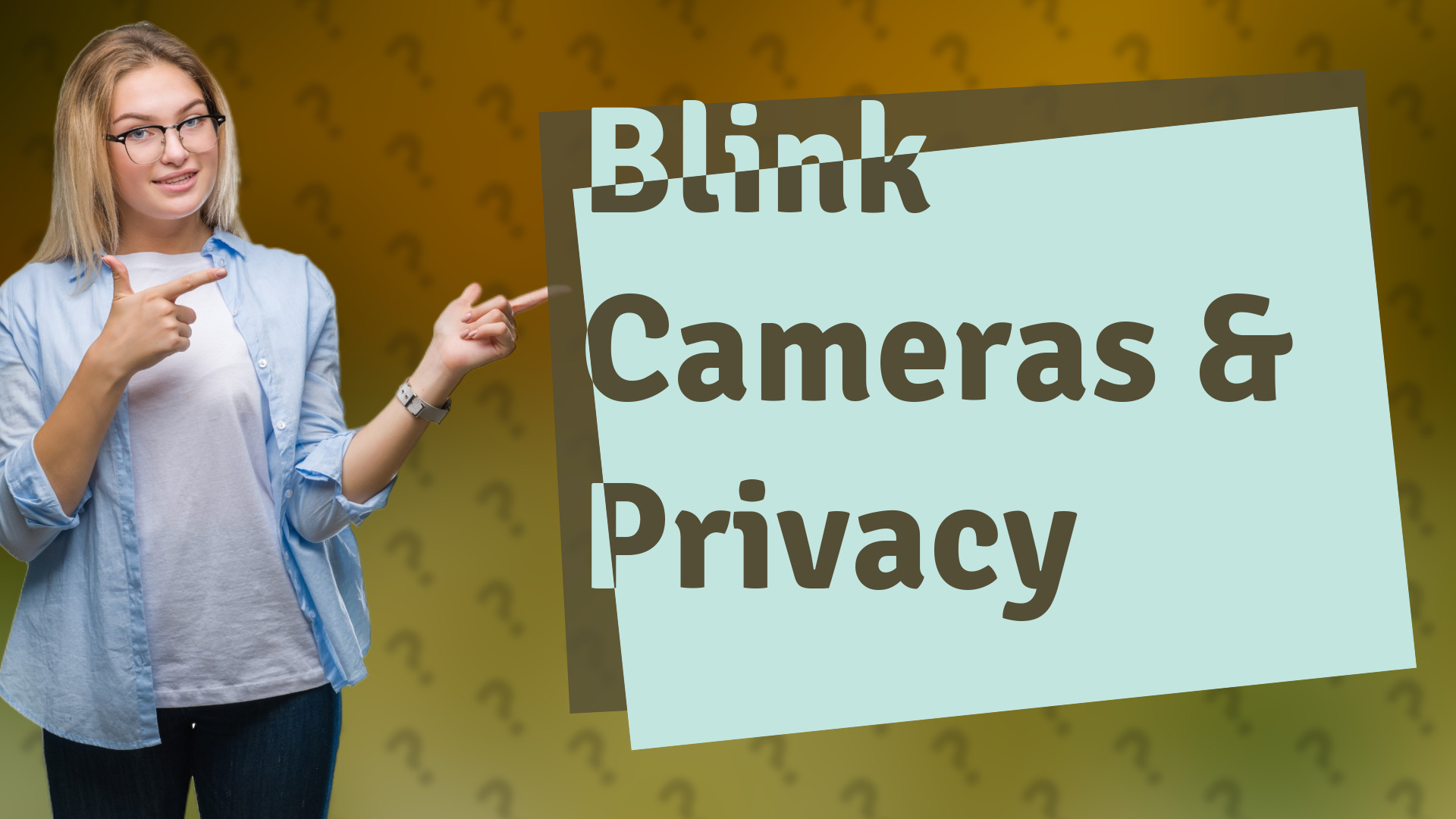Blink Cameras & Privacy