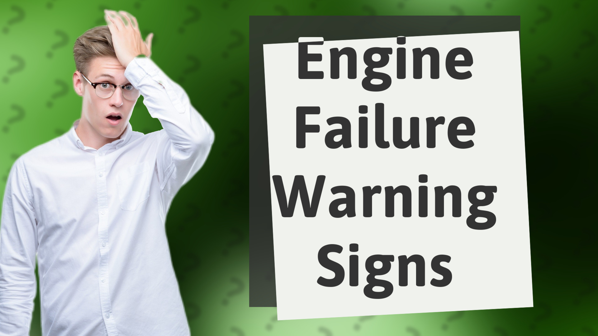 Engine Failure Warning Signs