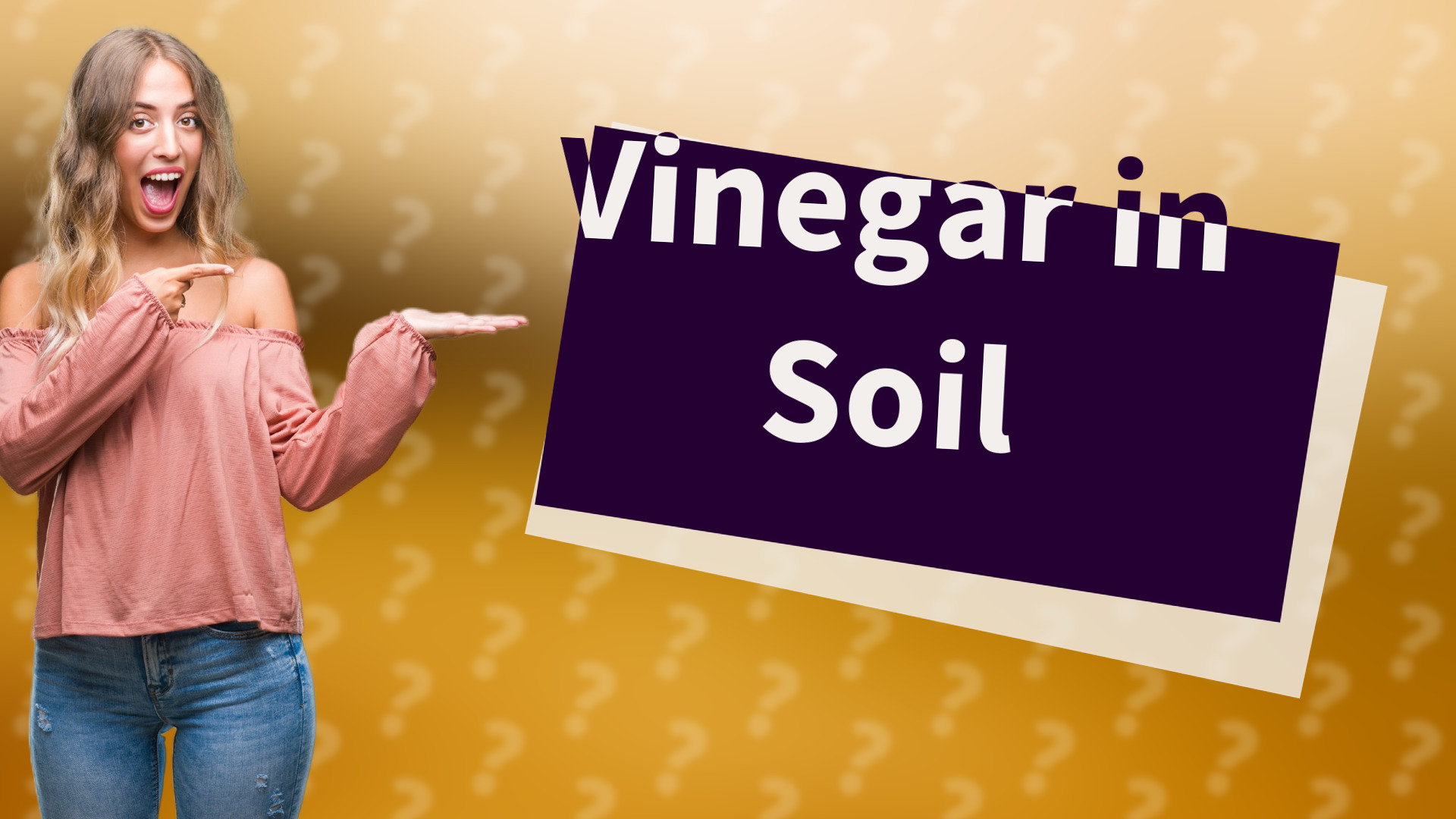 Vinegar in Soil