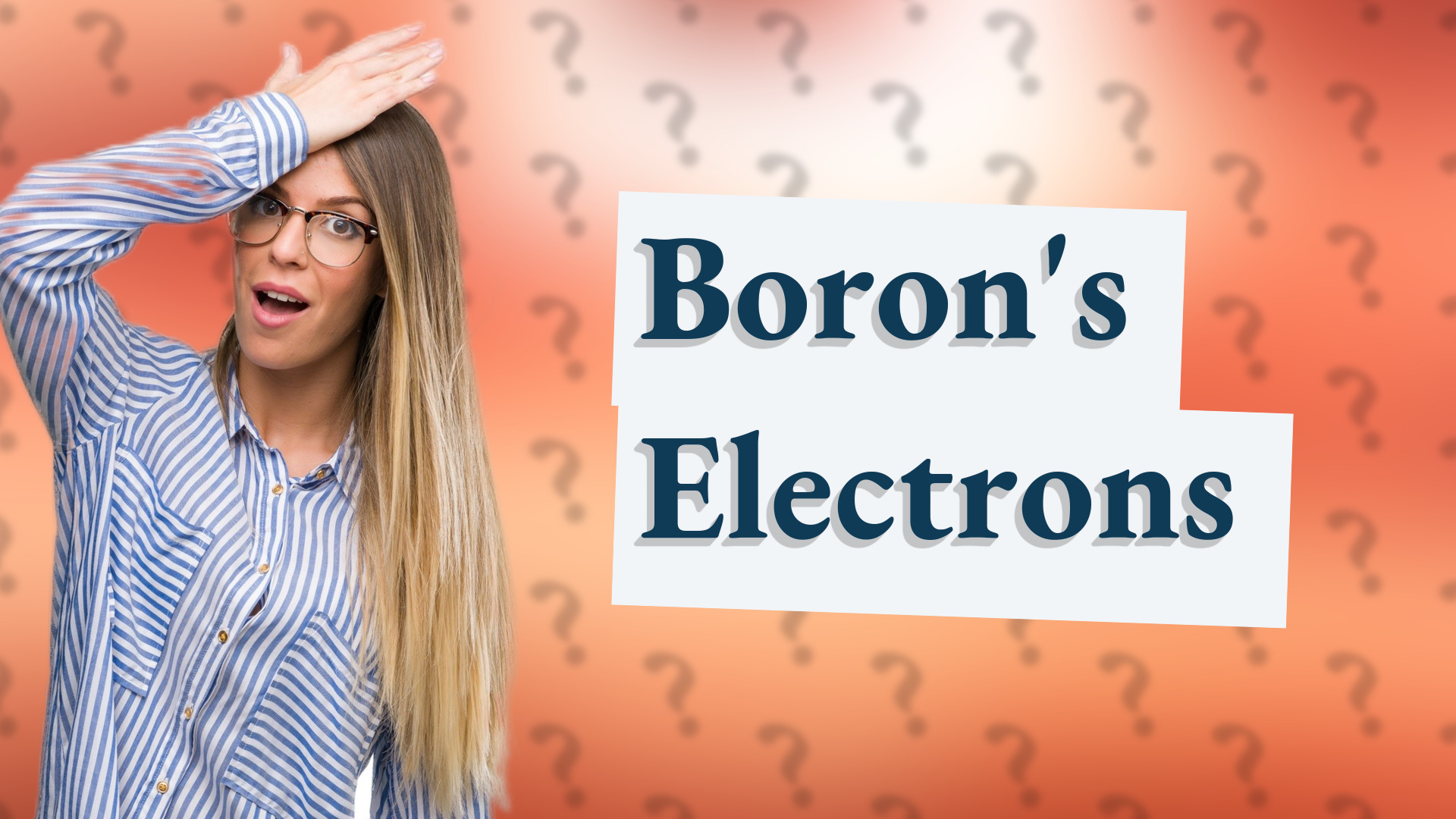 Boron's Electrons