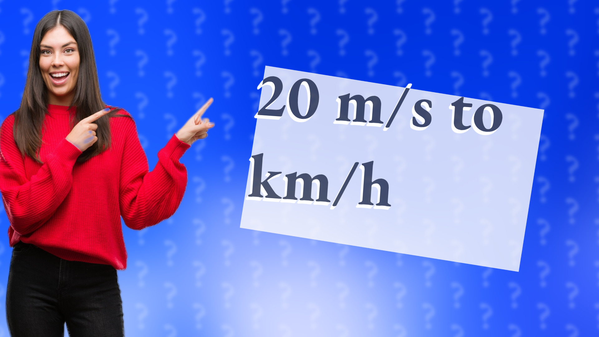 20 m/s to km/h