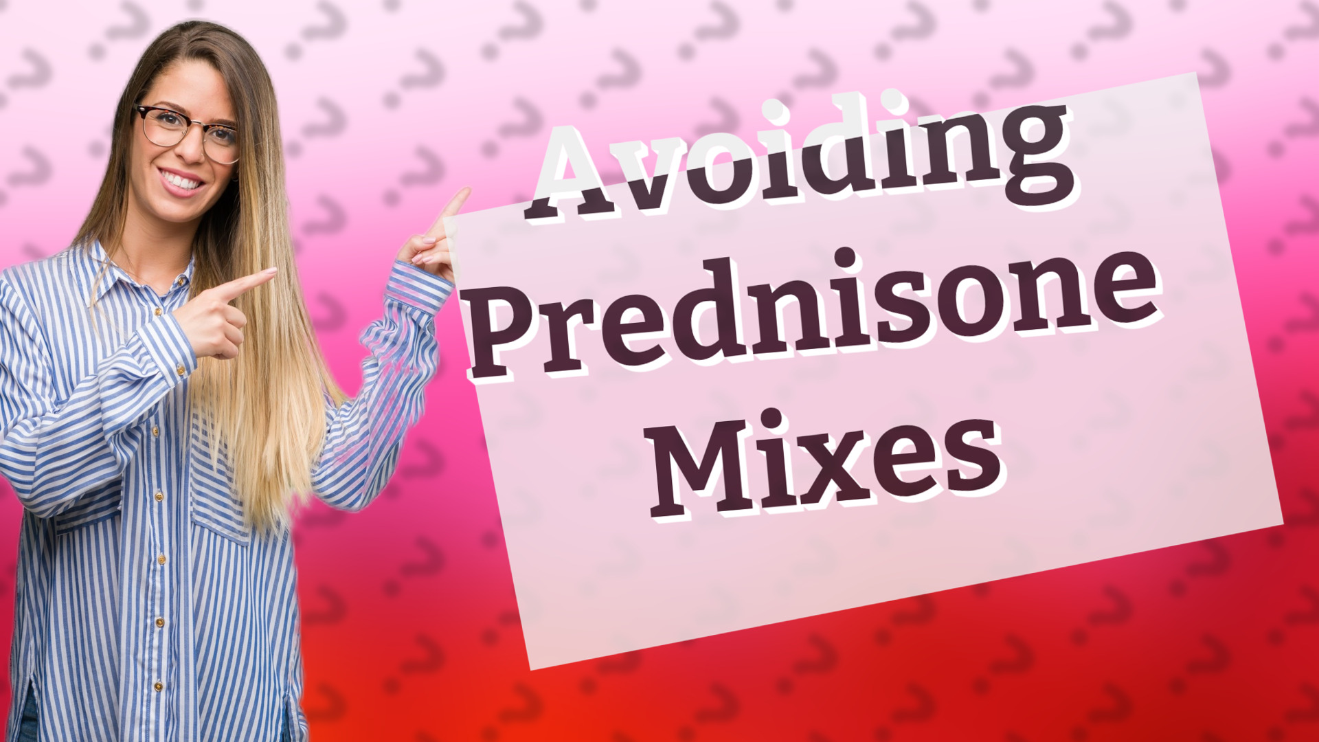 Avoiding Prednisone Mixes