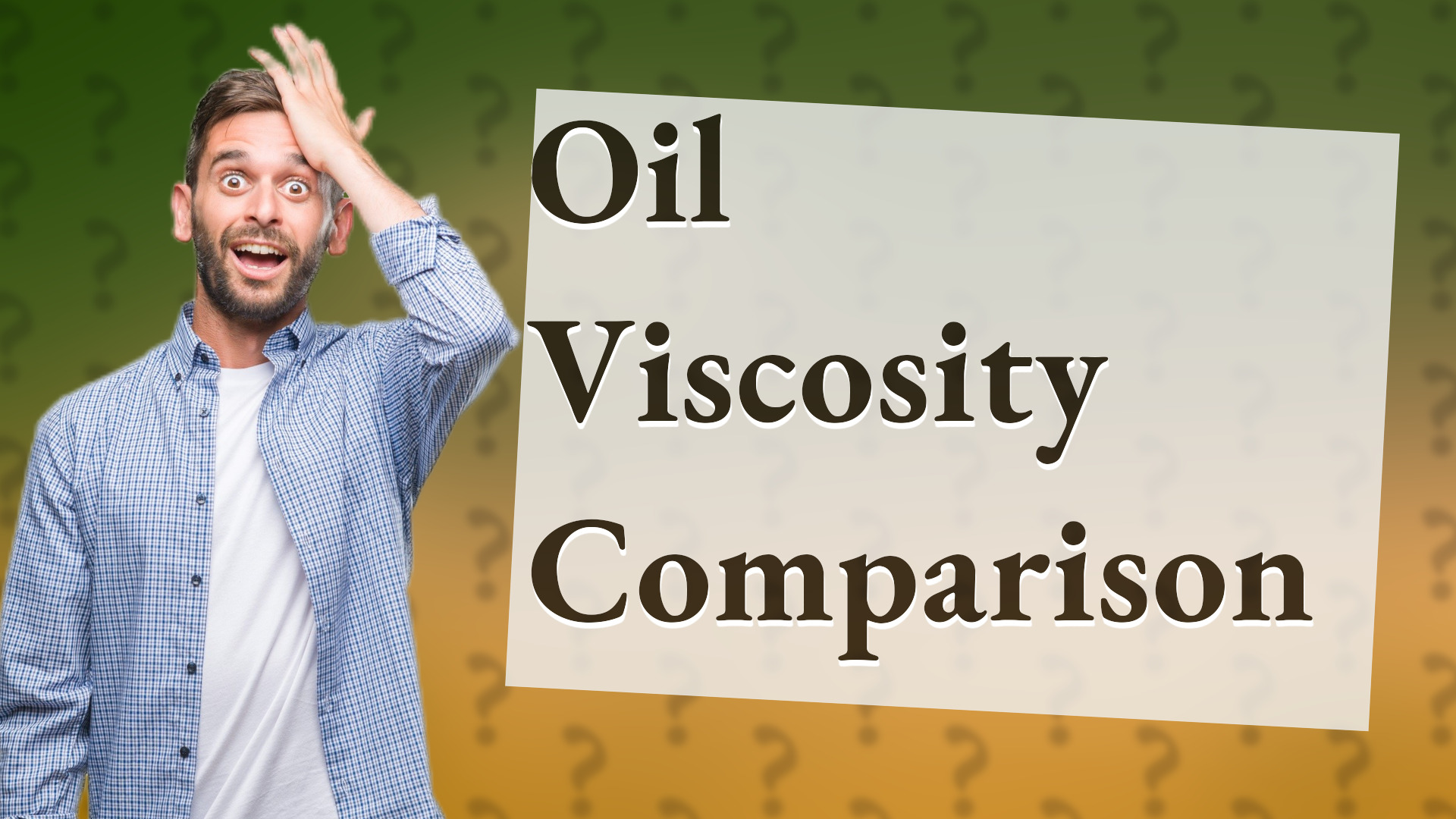 Oil Viscosity Comparison