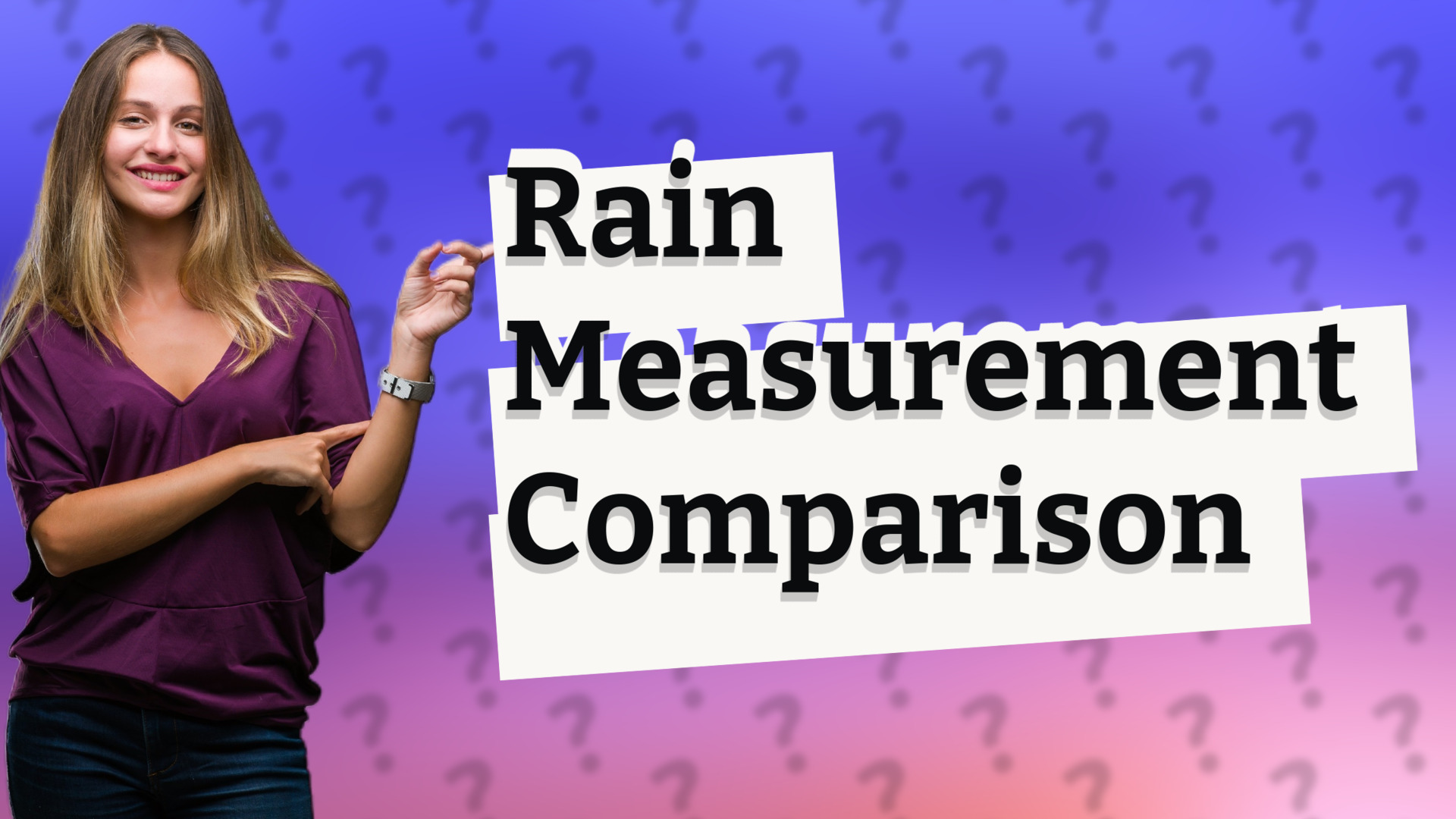 Rain Measurement Comparison