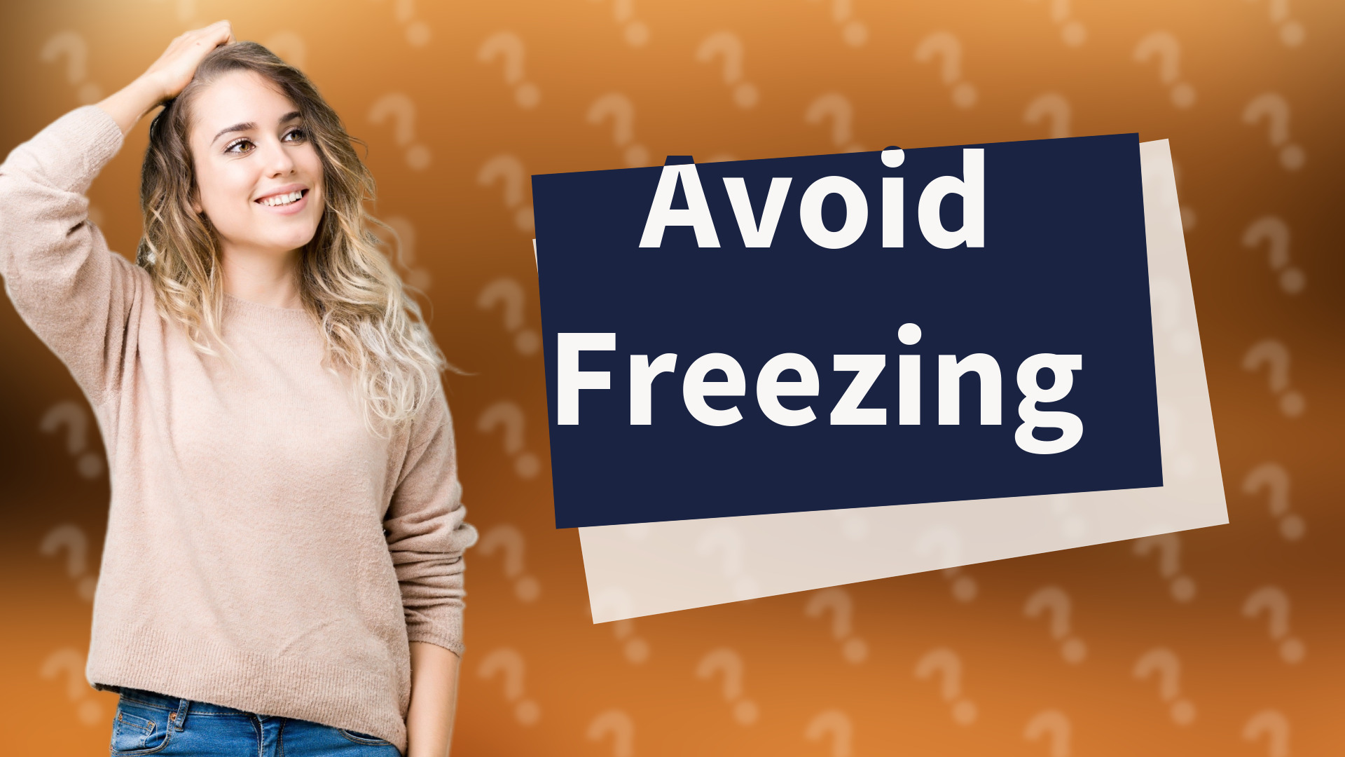 Avoid Freezing