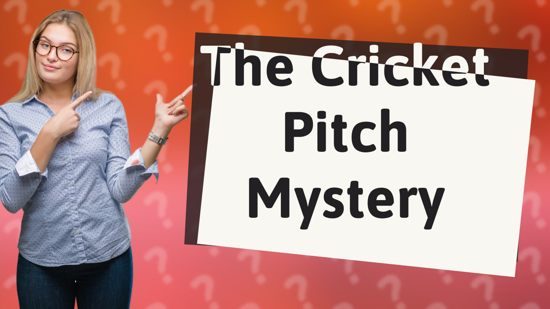 The Cricket Pitch Mystery