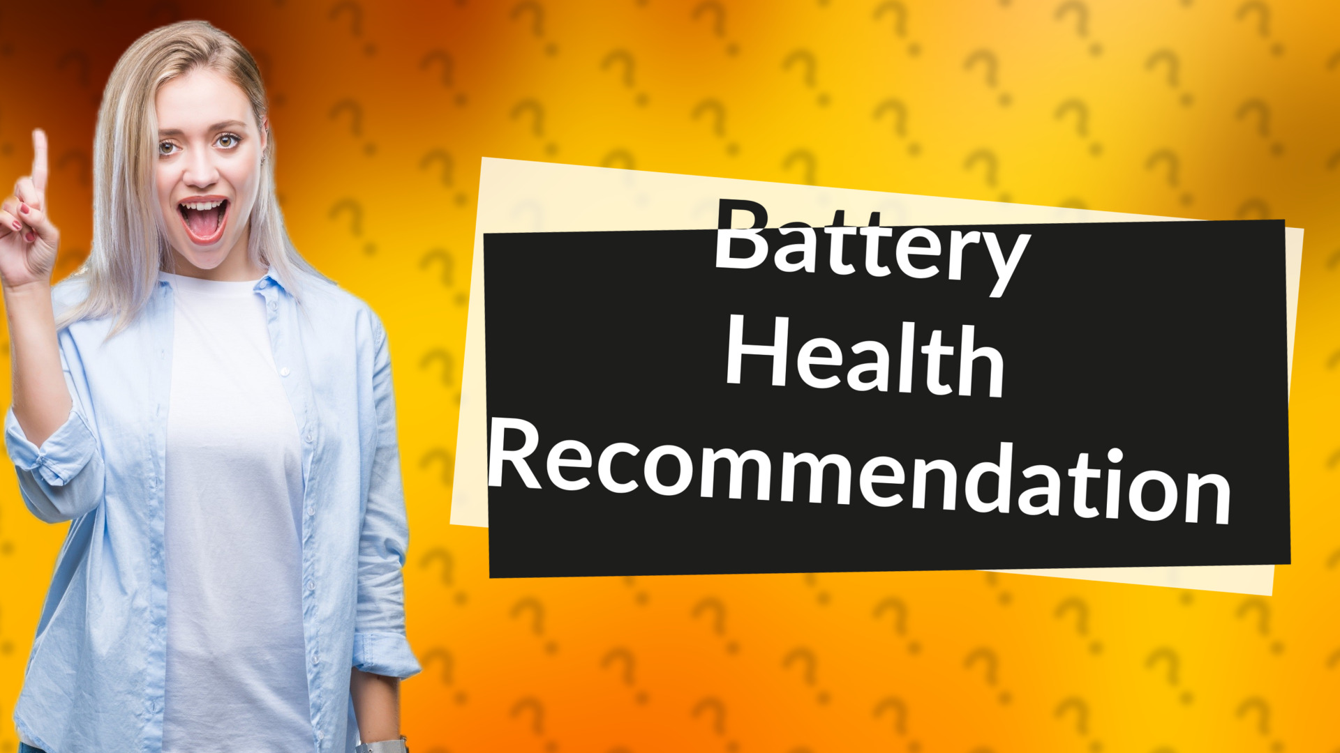 Battery Health Recommendation