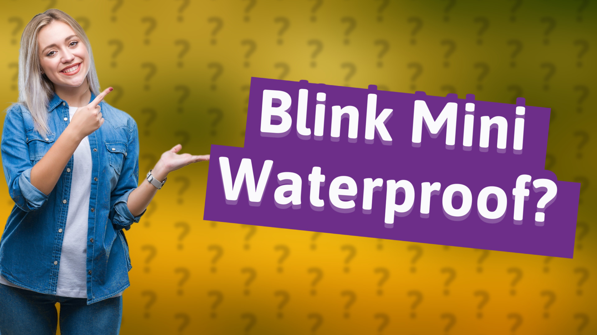 Blink Mini Waterproof?