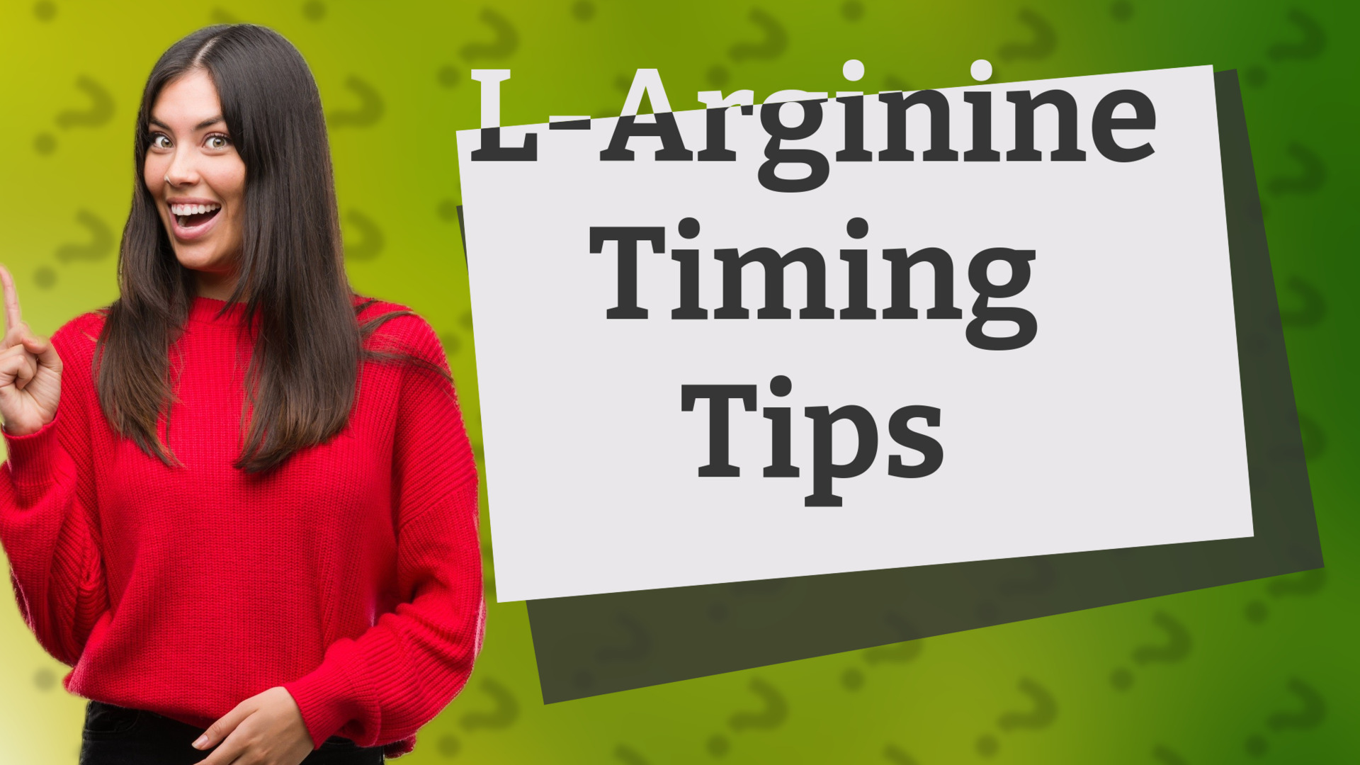 L-Arginine Timing Tips