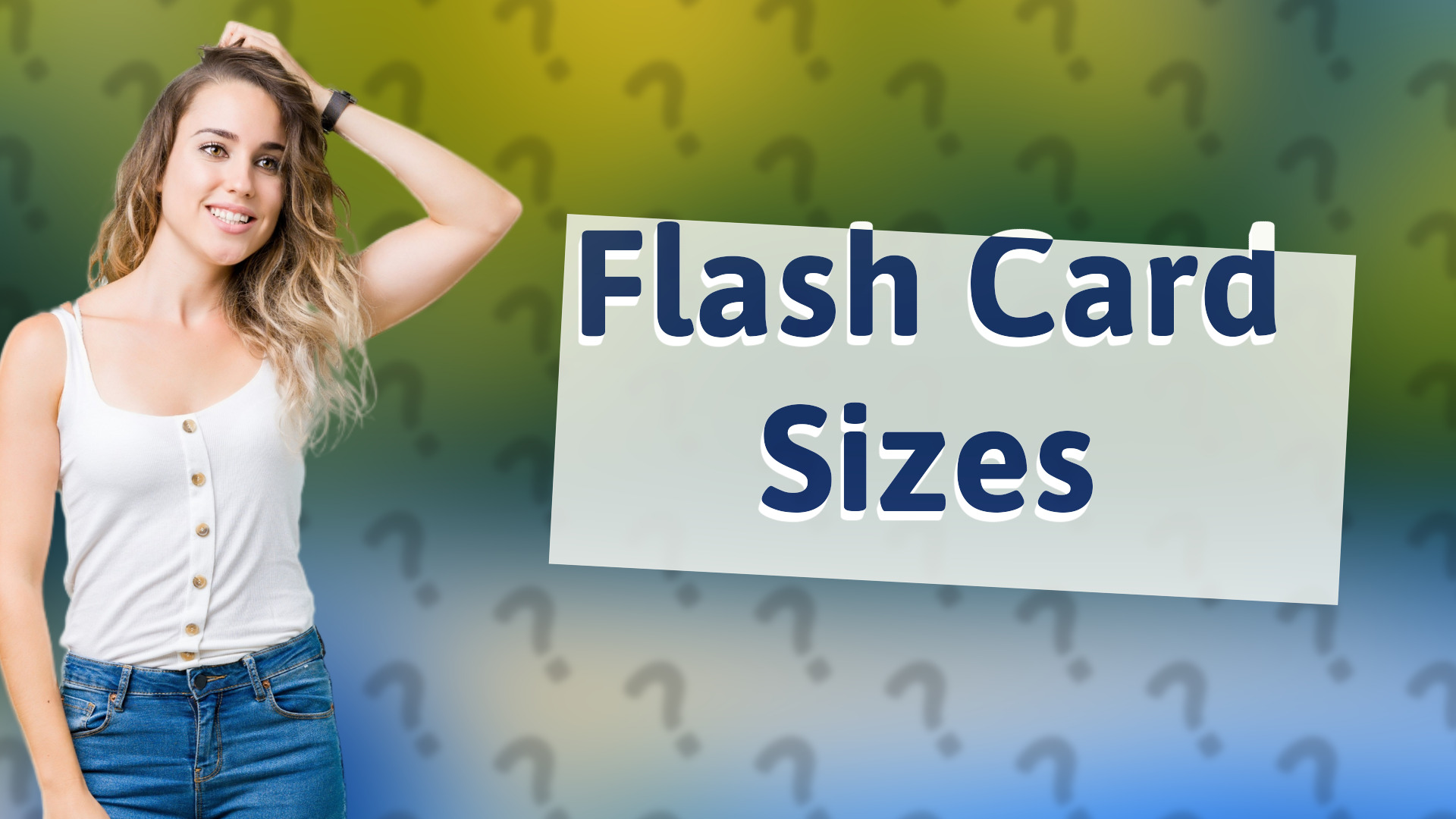 Flash Card Sizes