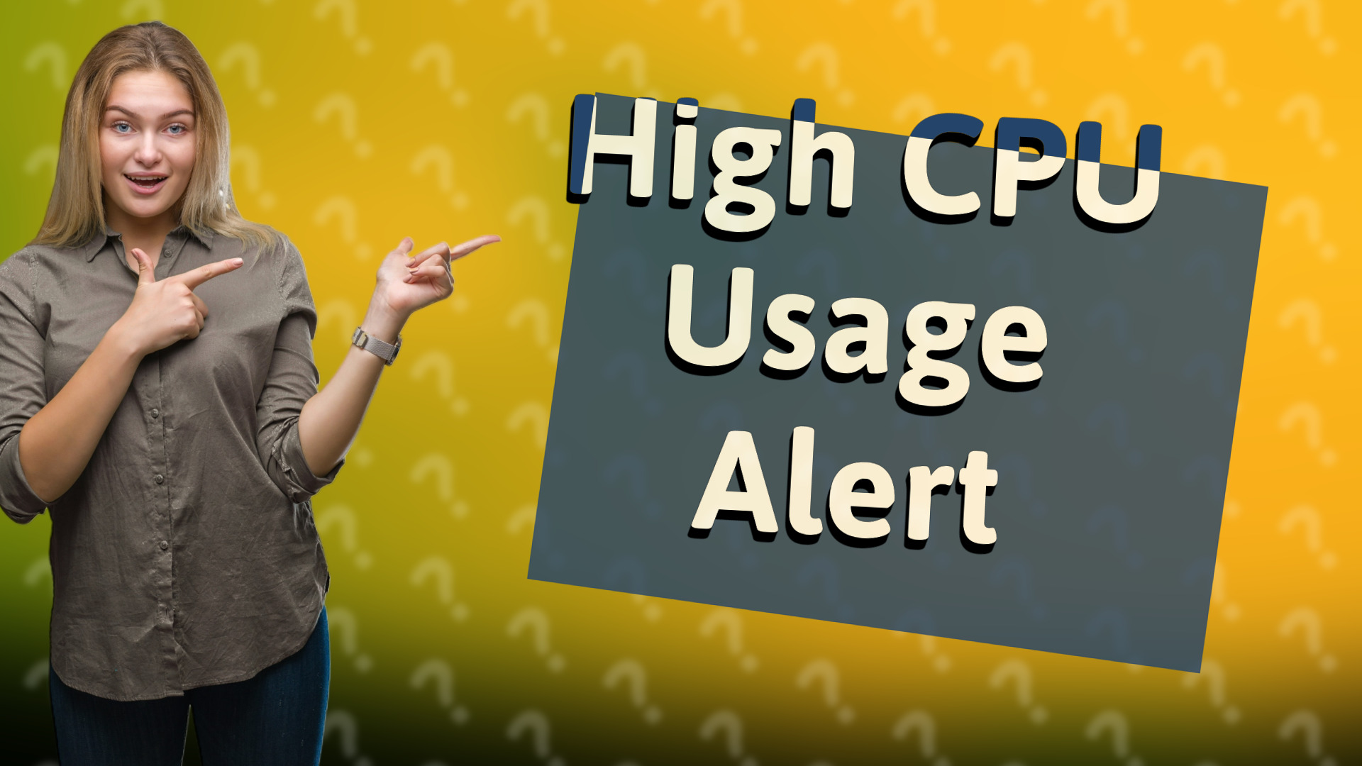 High CPU Usage Alert