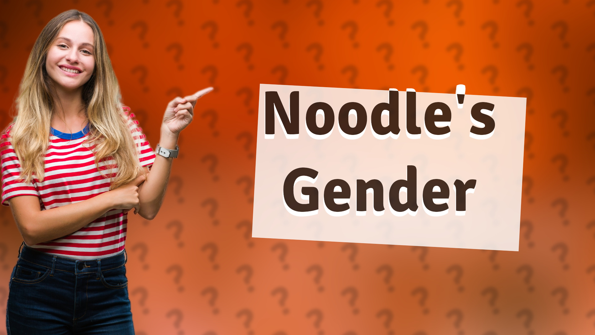 Noodle's Gender