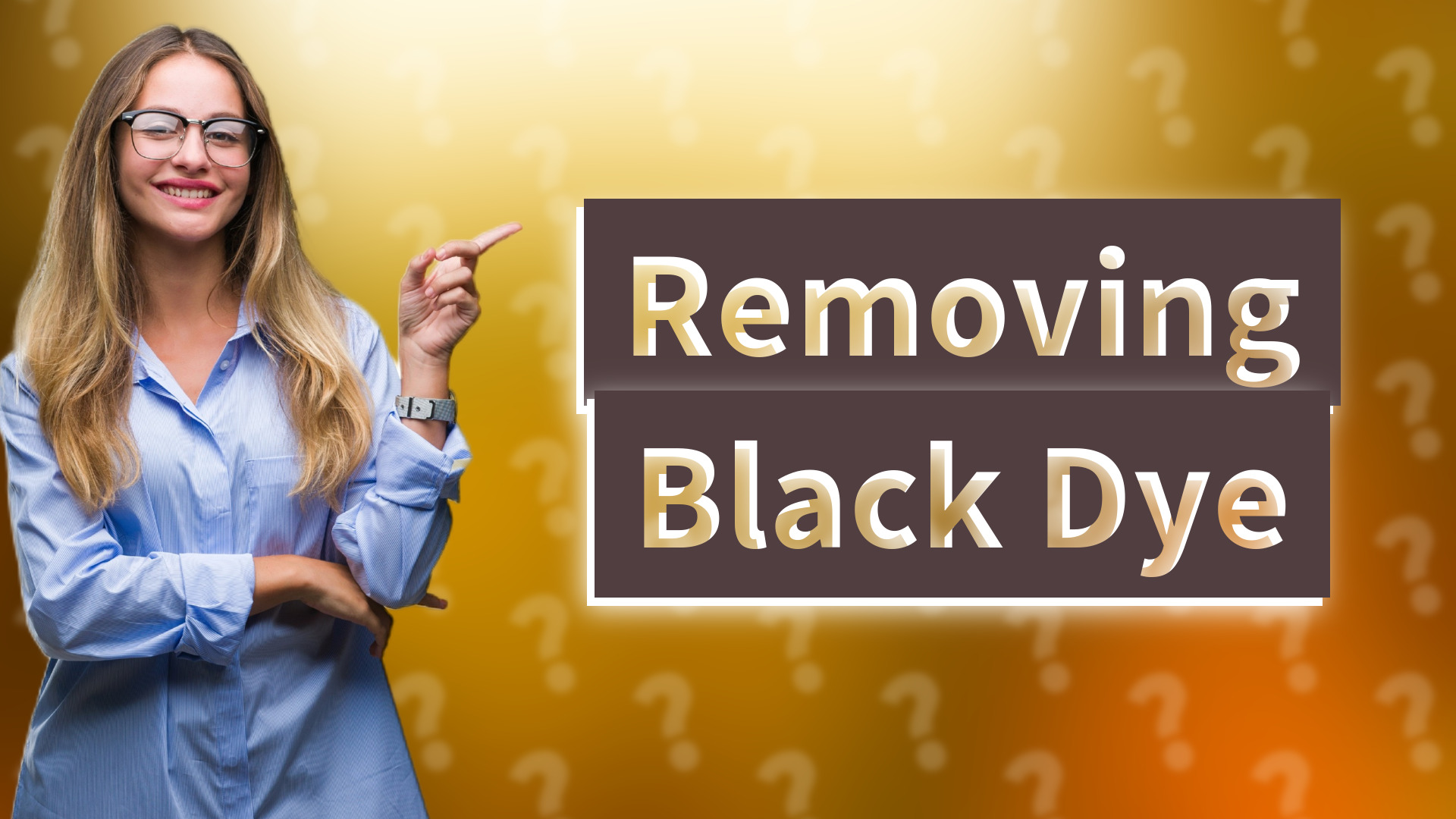 Removing Black Dye