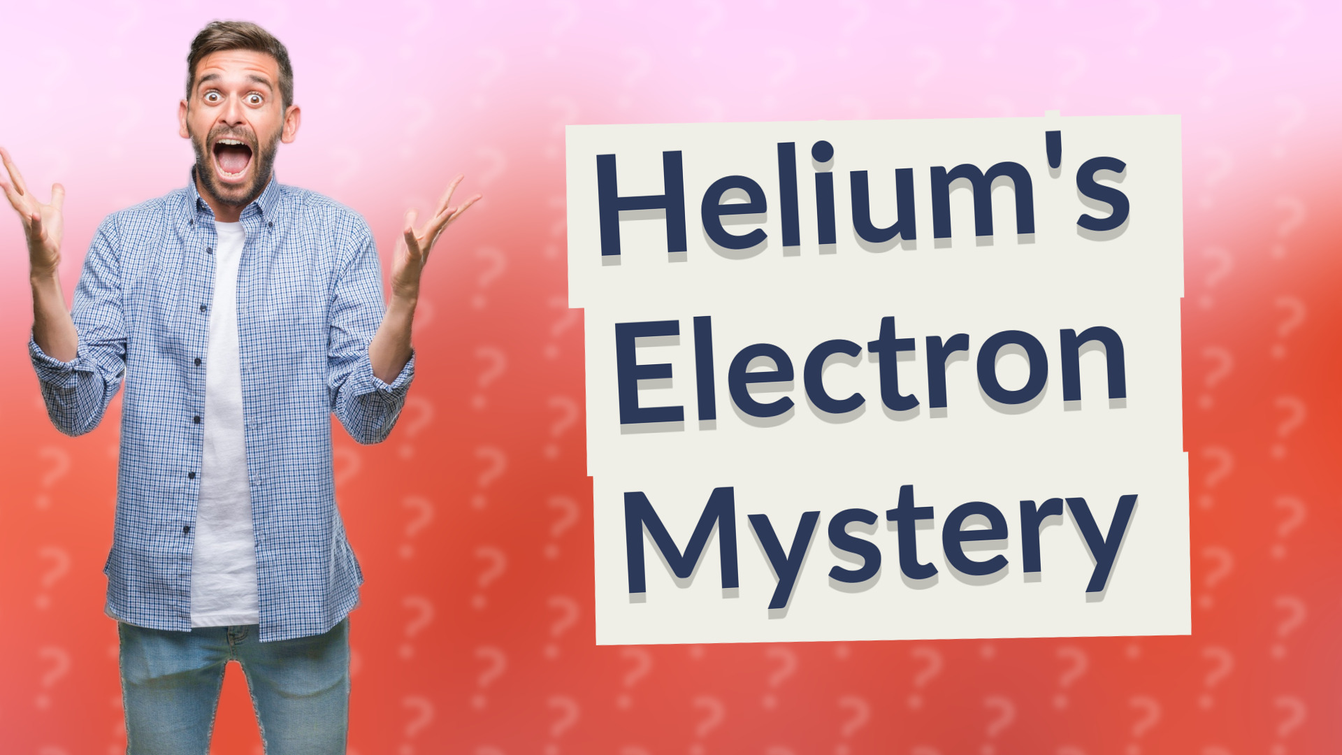 Helium's Electron Mystery
