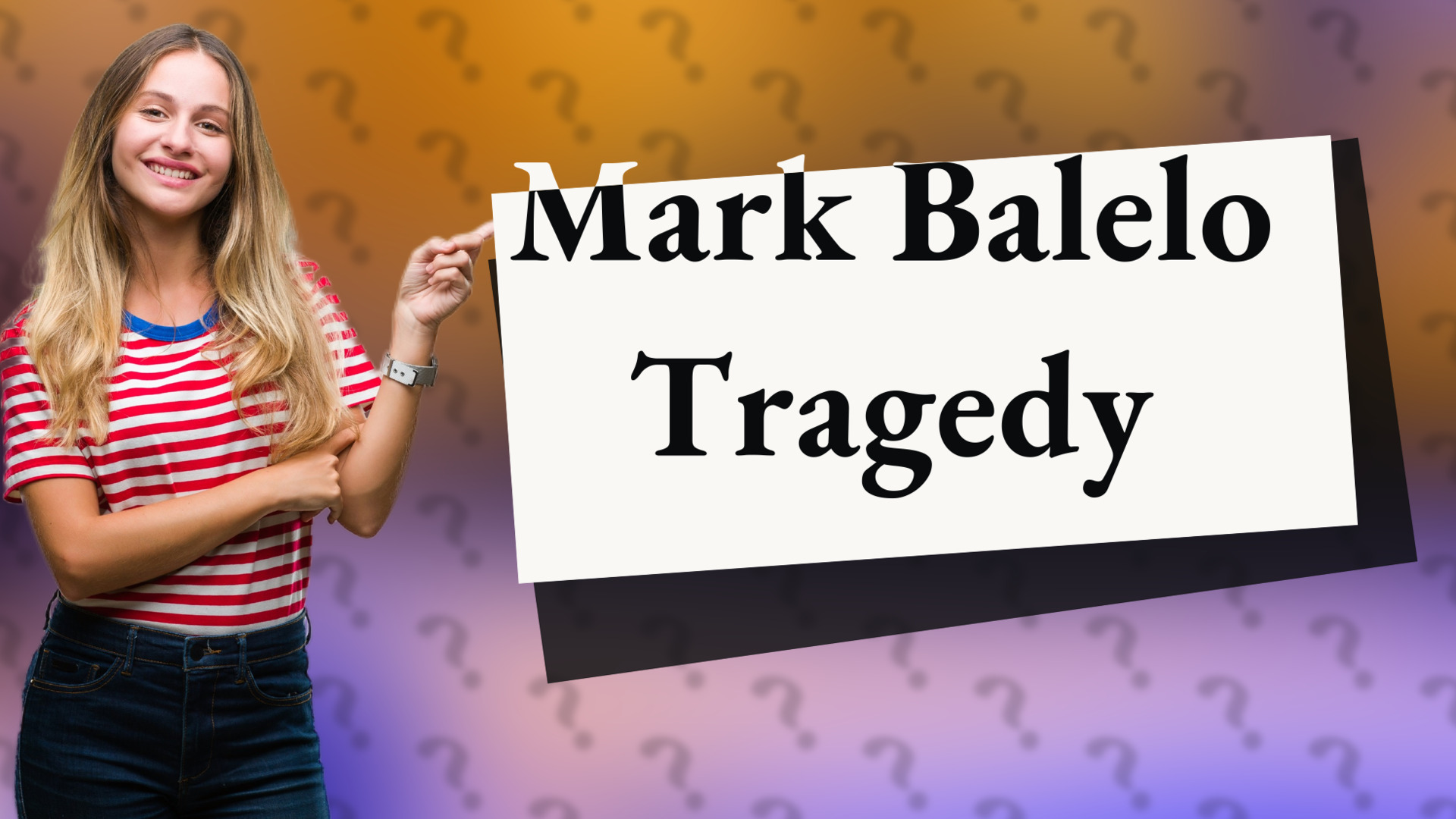Mark Balelo Tragedy