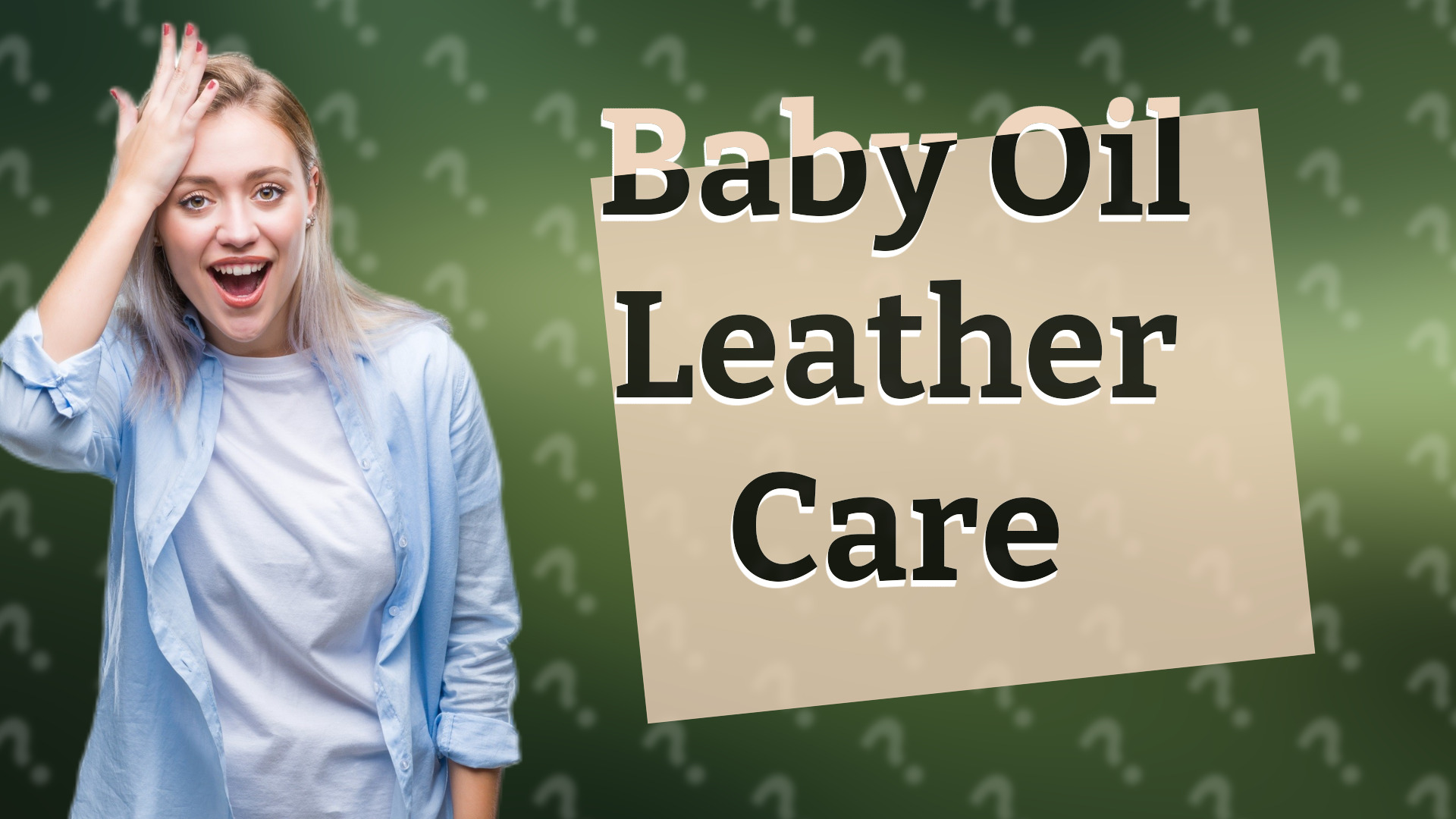 Baby Oil Leather Care