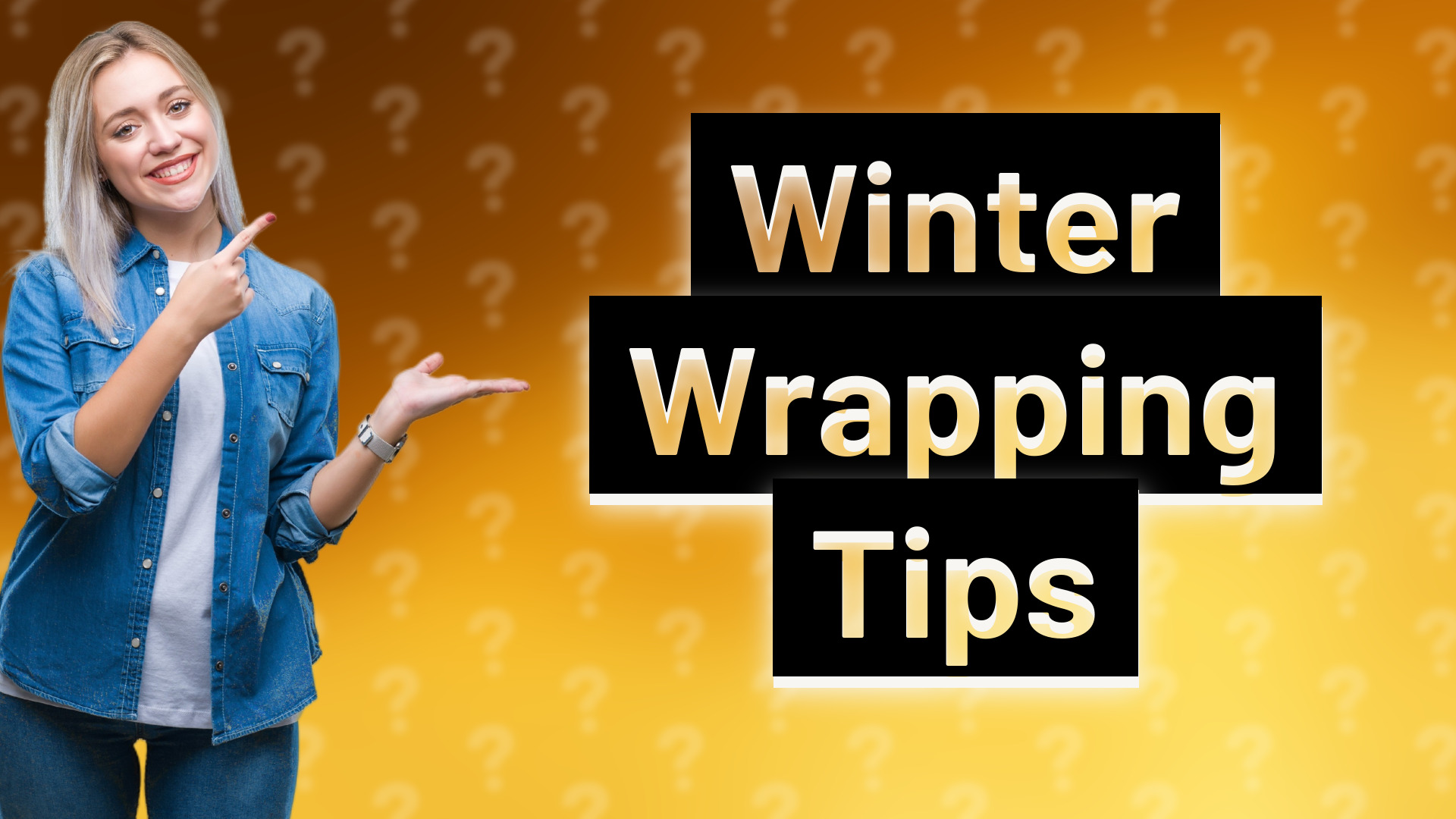 Winter Wrapping Tips