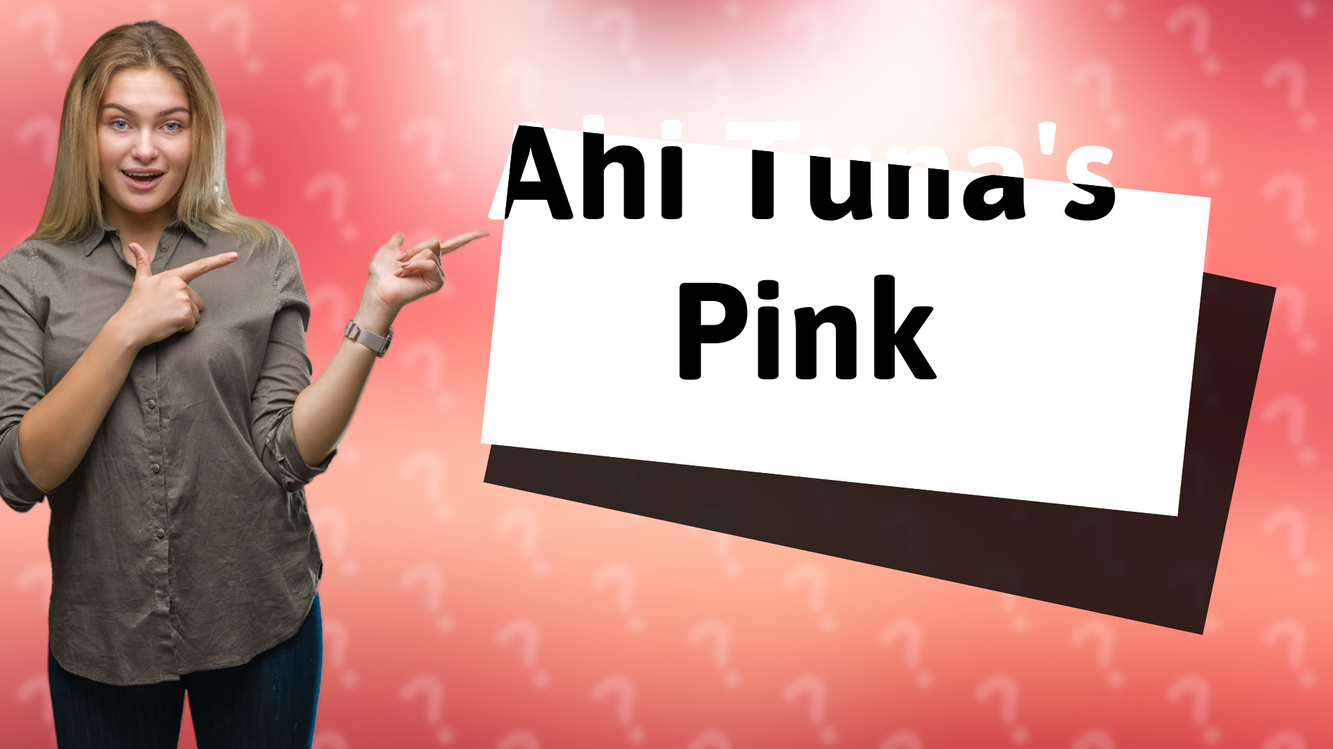 Ahi Tuna's Pink
