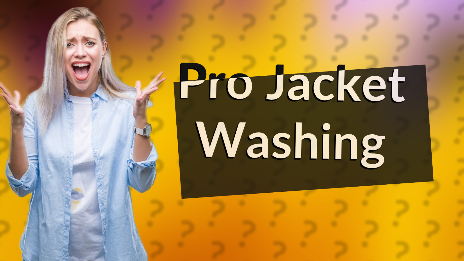 Pro Jacket Washing